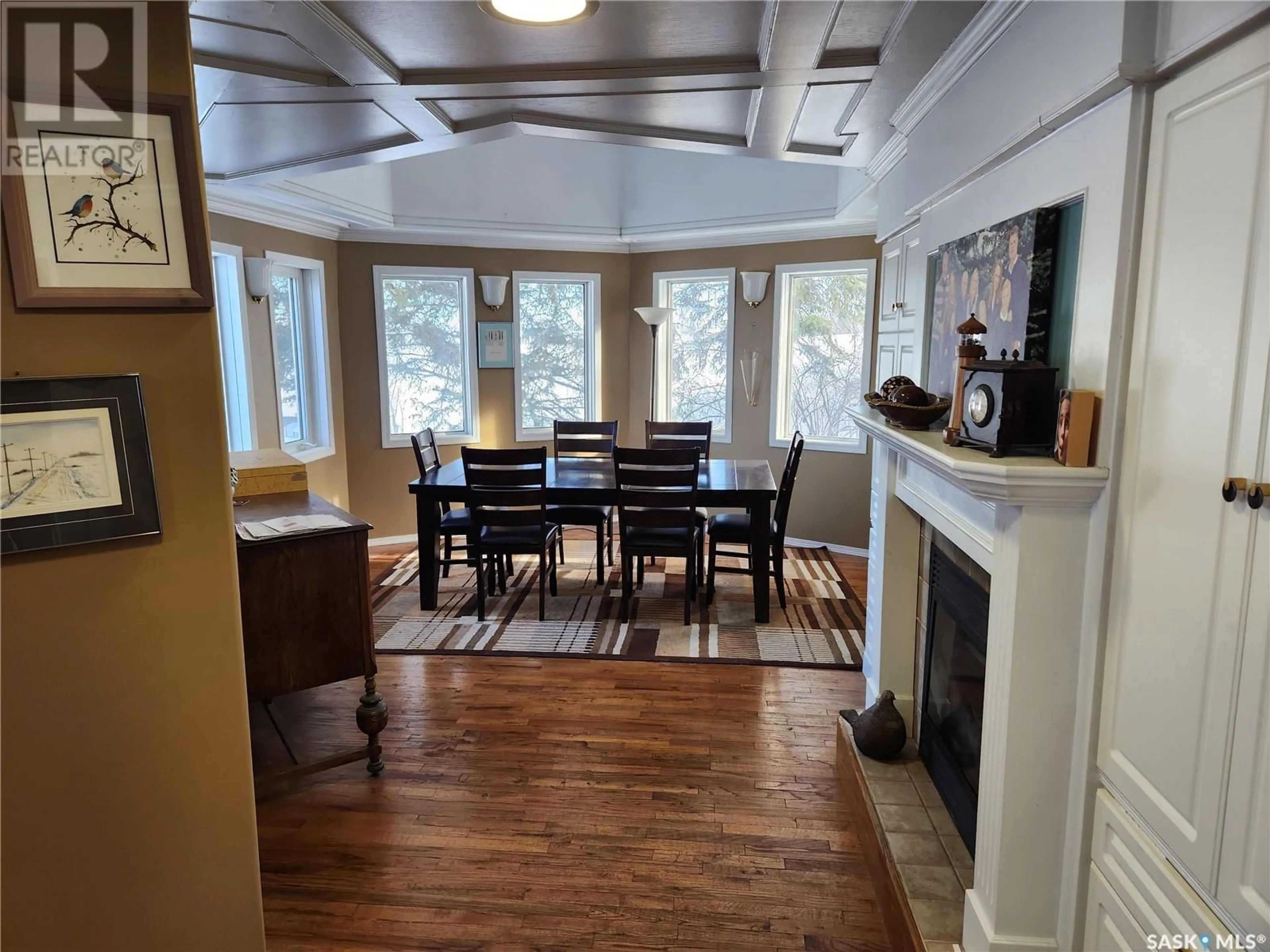 Dining room, wood/laminate floor for 480 Centre STREET, Crooked River Saskatchewan S0E0R0