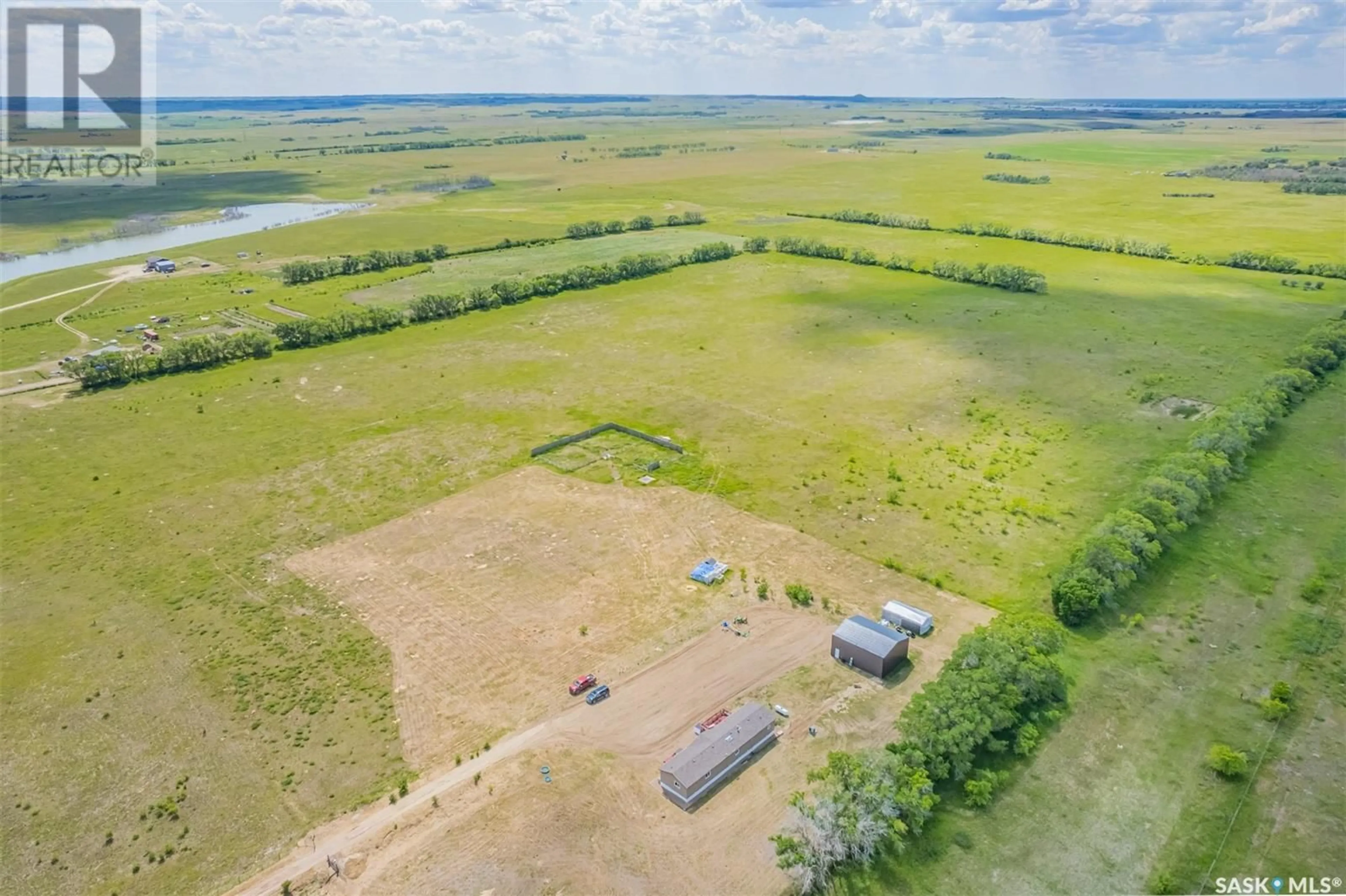 A pic from outside/outdoor area/front of a property/back of a property/a pic from drone, water/lake/river/ocean view for Blackstrap 21 Acres, Dundurn Rm No. 314 Saskatchewan S0K1K0