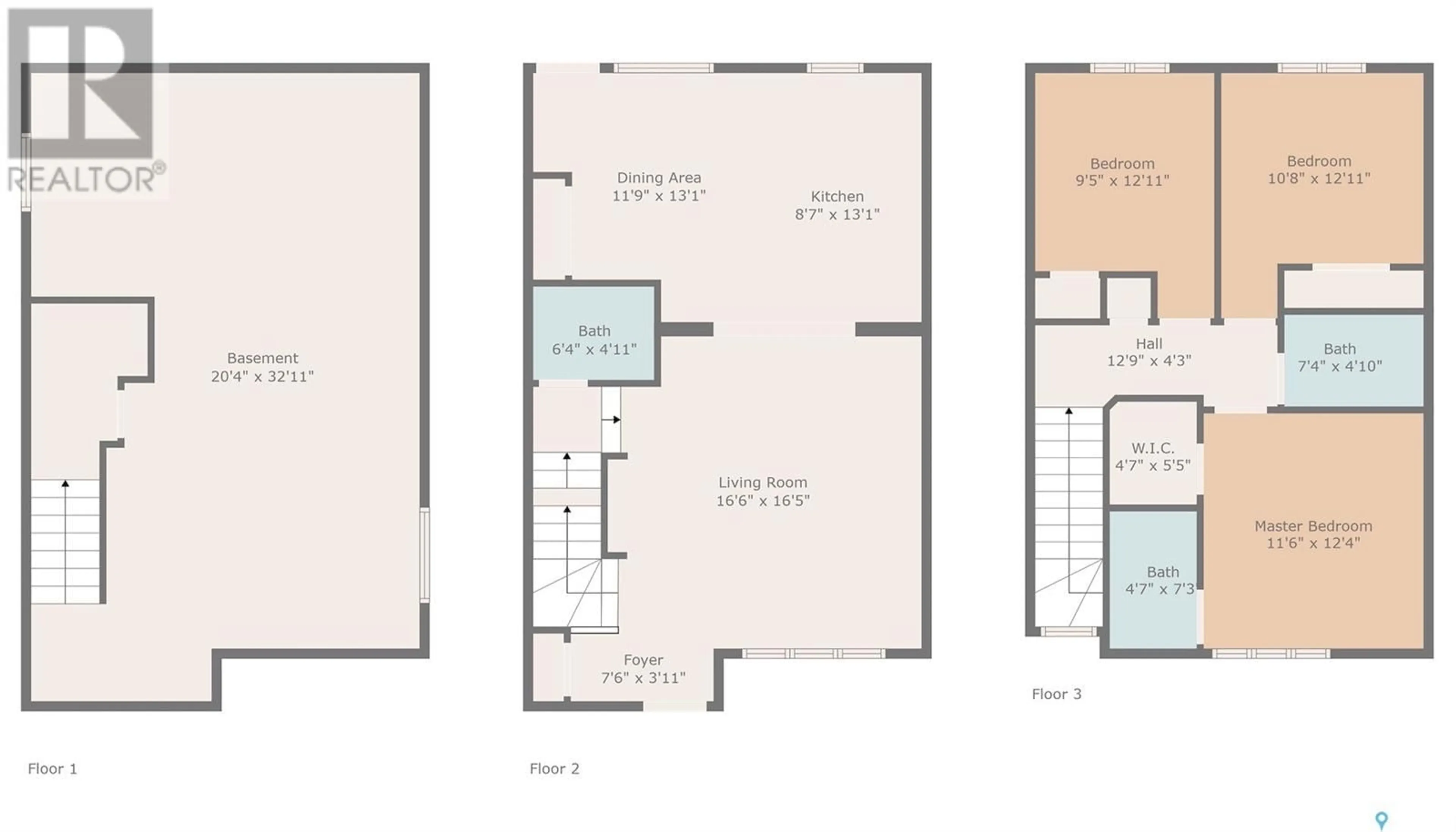 Floor plan for 614 Kolynchuk COURT, Saskatoon Saskatchewan S7T0W1