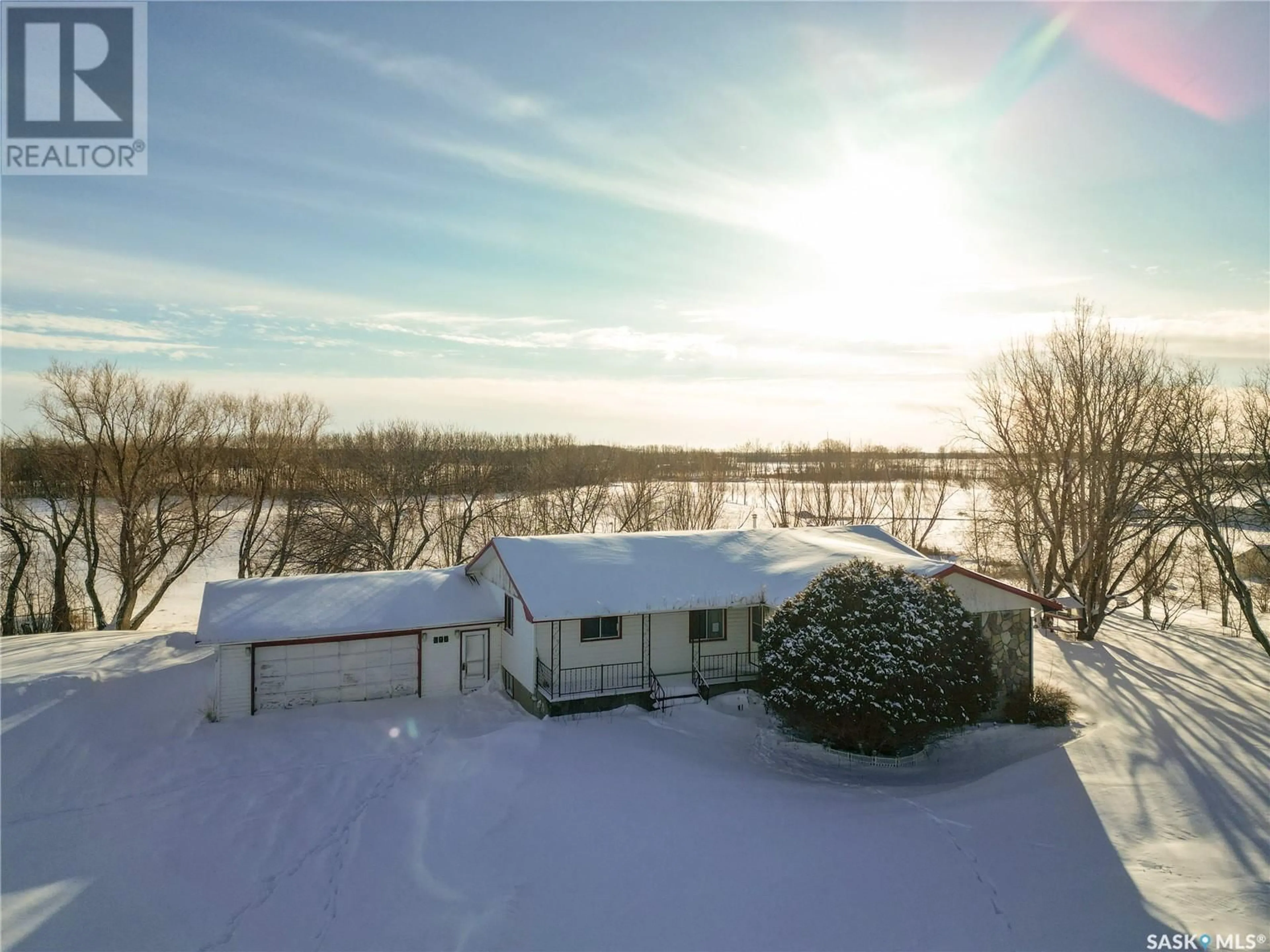 A pic from outside/outdoor area/front of a property/back of a property/a pic from drone, water/lake/river/ocean view for 296 Lincoln Park ROAD, Prince Albert Rm No. 461 Saskatchewan S6V8E4