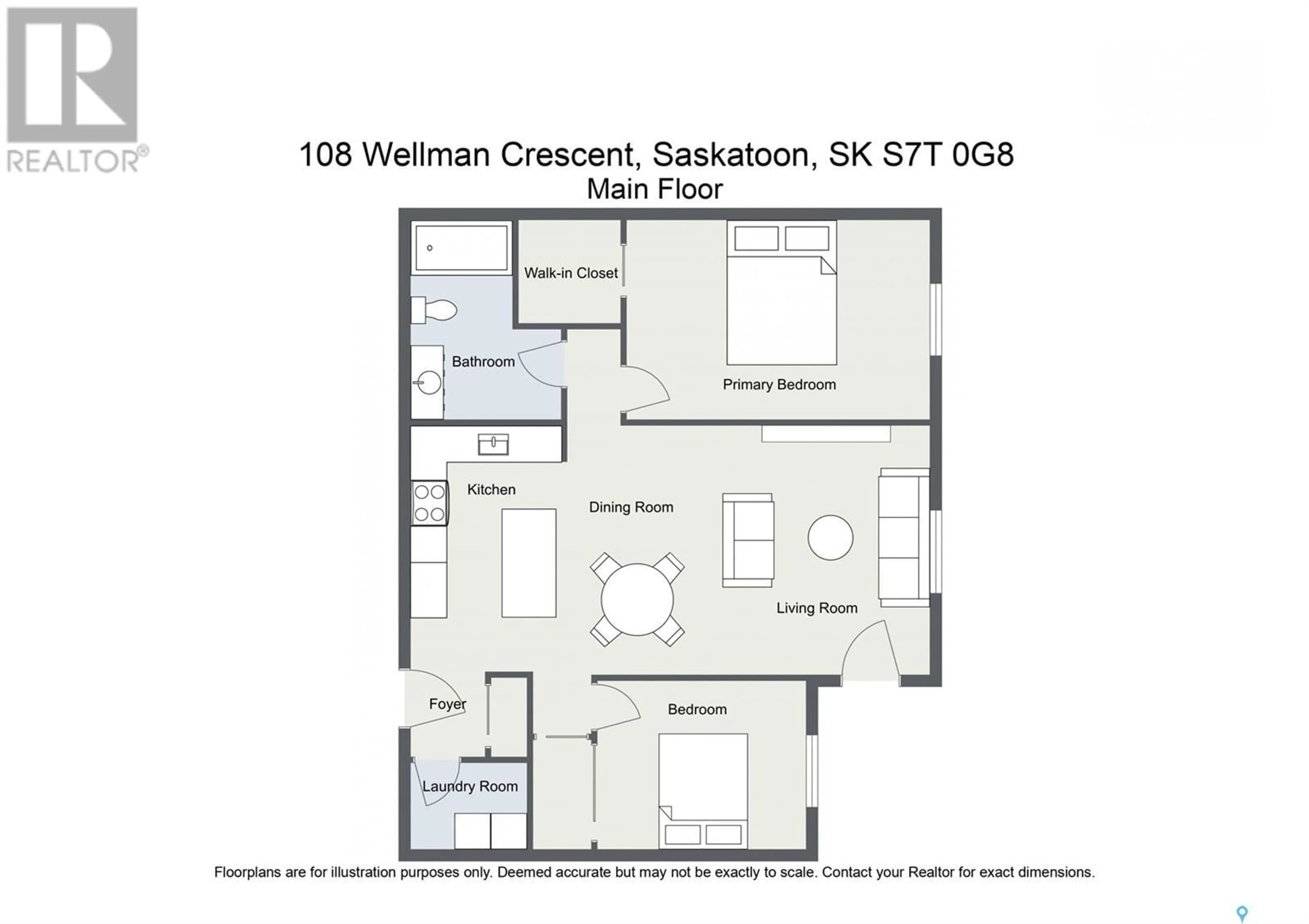 Floor plan for 105A 103 Wellman CRESCENT, Saskatoon Saskatchewan S7T0C1