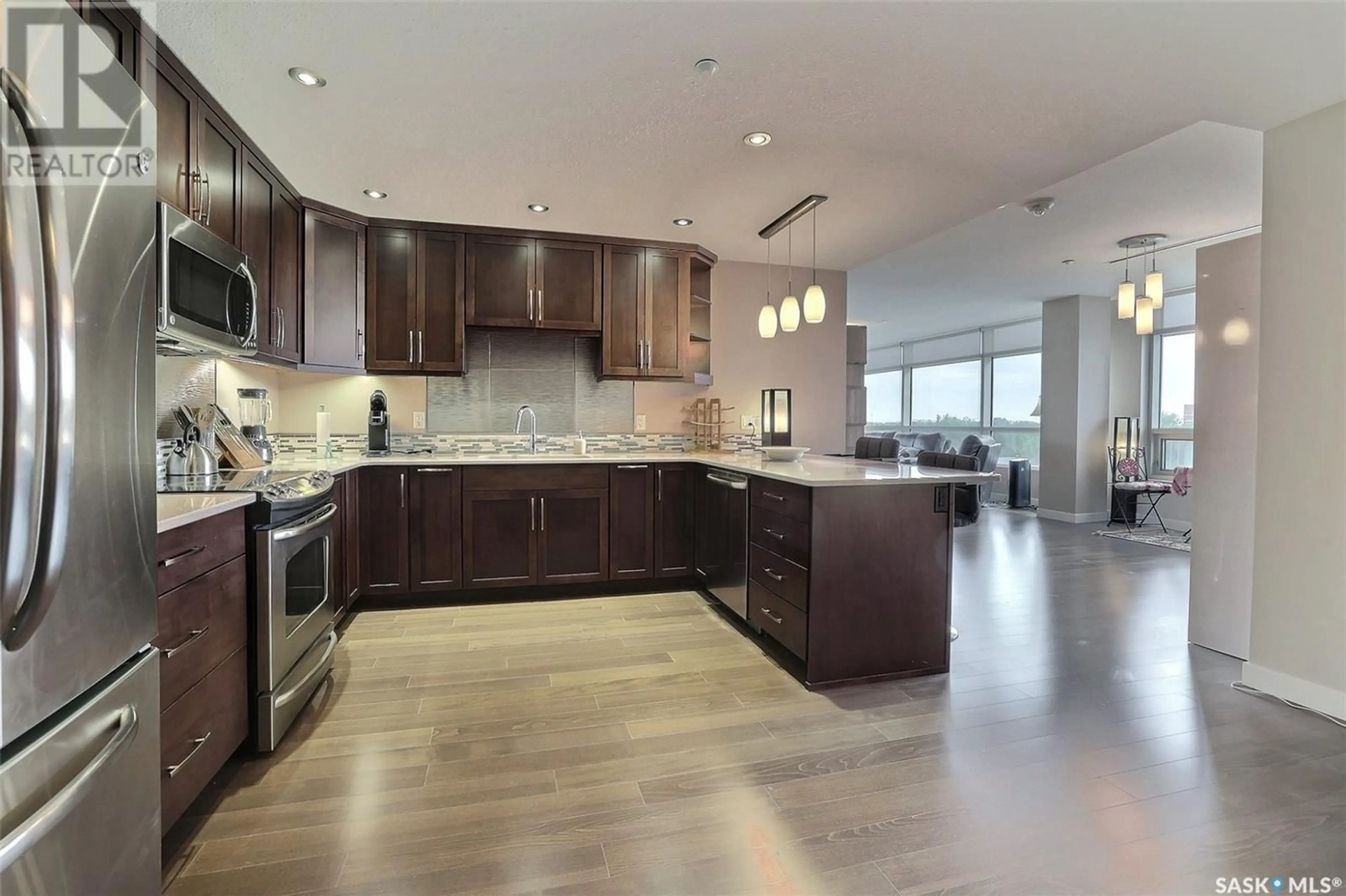 Open concept kitchen, unknown for 502 2300 Broad STREET, Regina Saskatchewan S4P1Y8