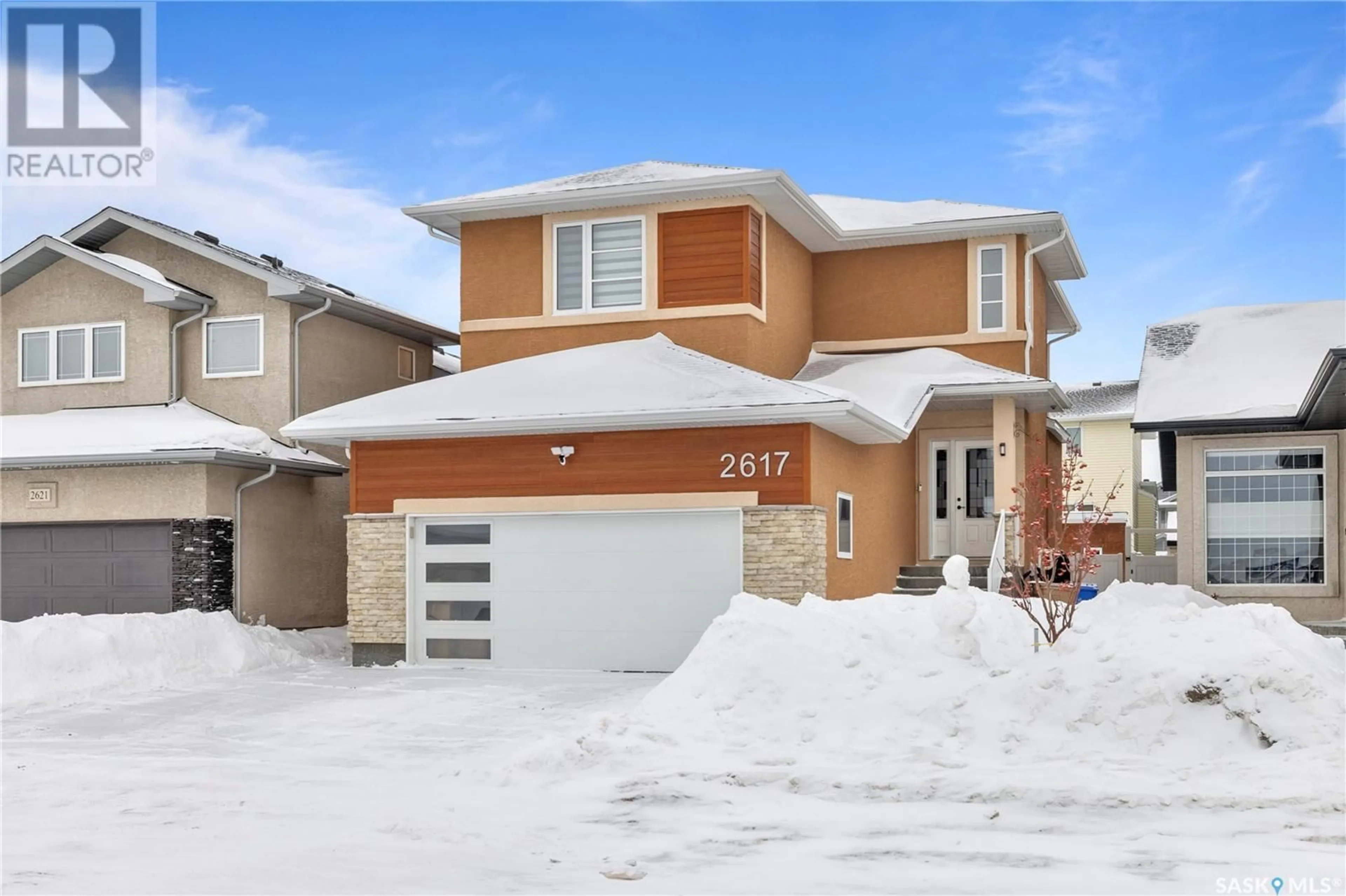 Home with brick exterior material, street for 2617 Narcisse DRIVE, Regina Saskatchewan S4X0M9