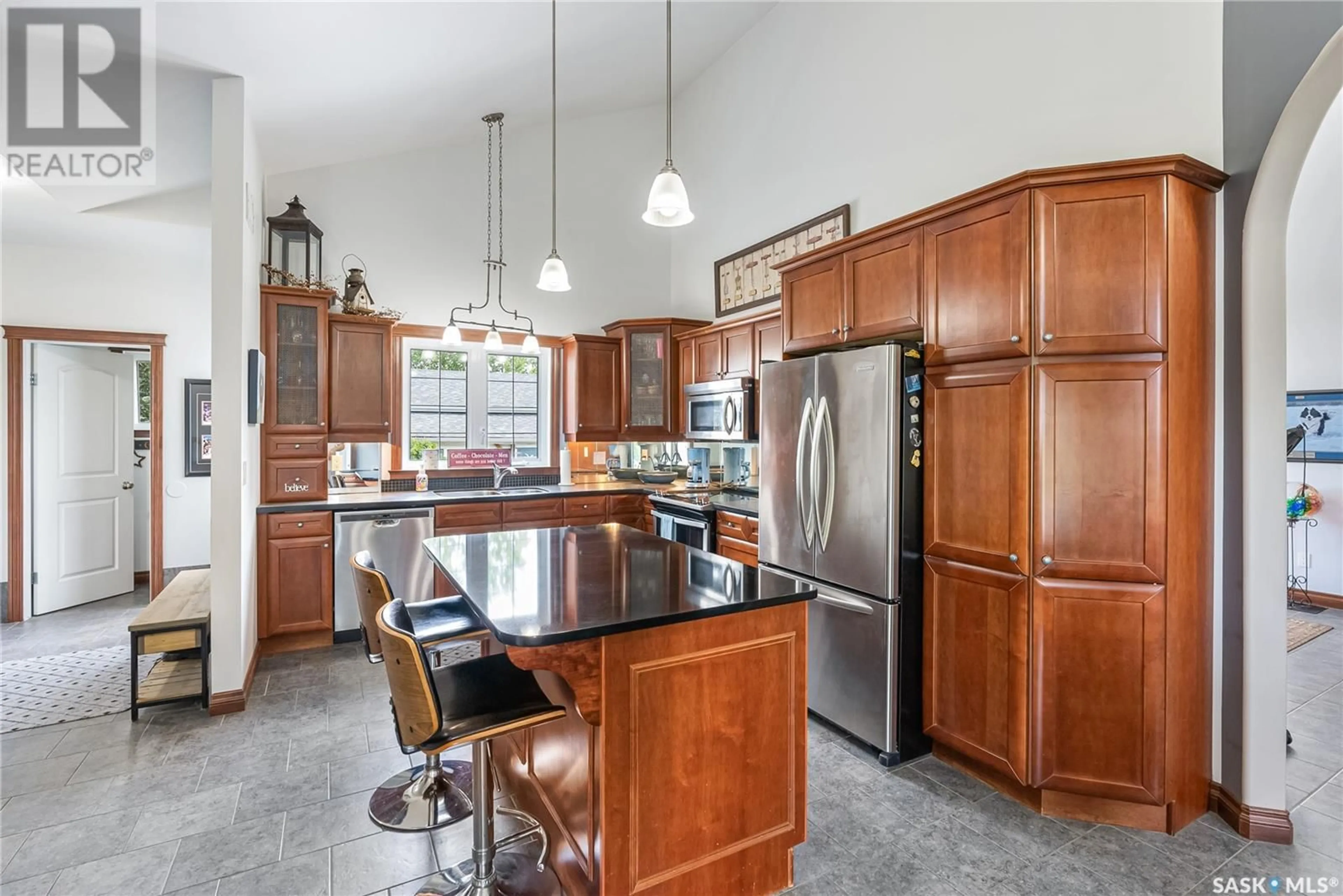 Open concept kitchen, ceramic/tile floor for 117 PRAIRIE LANE, Aberdeen Rm No. 373 Saskatchewan S7A0A6