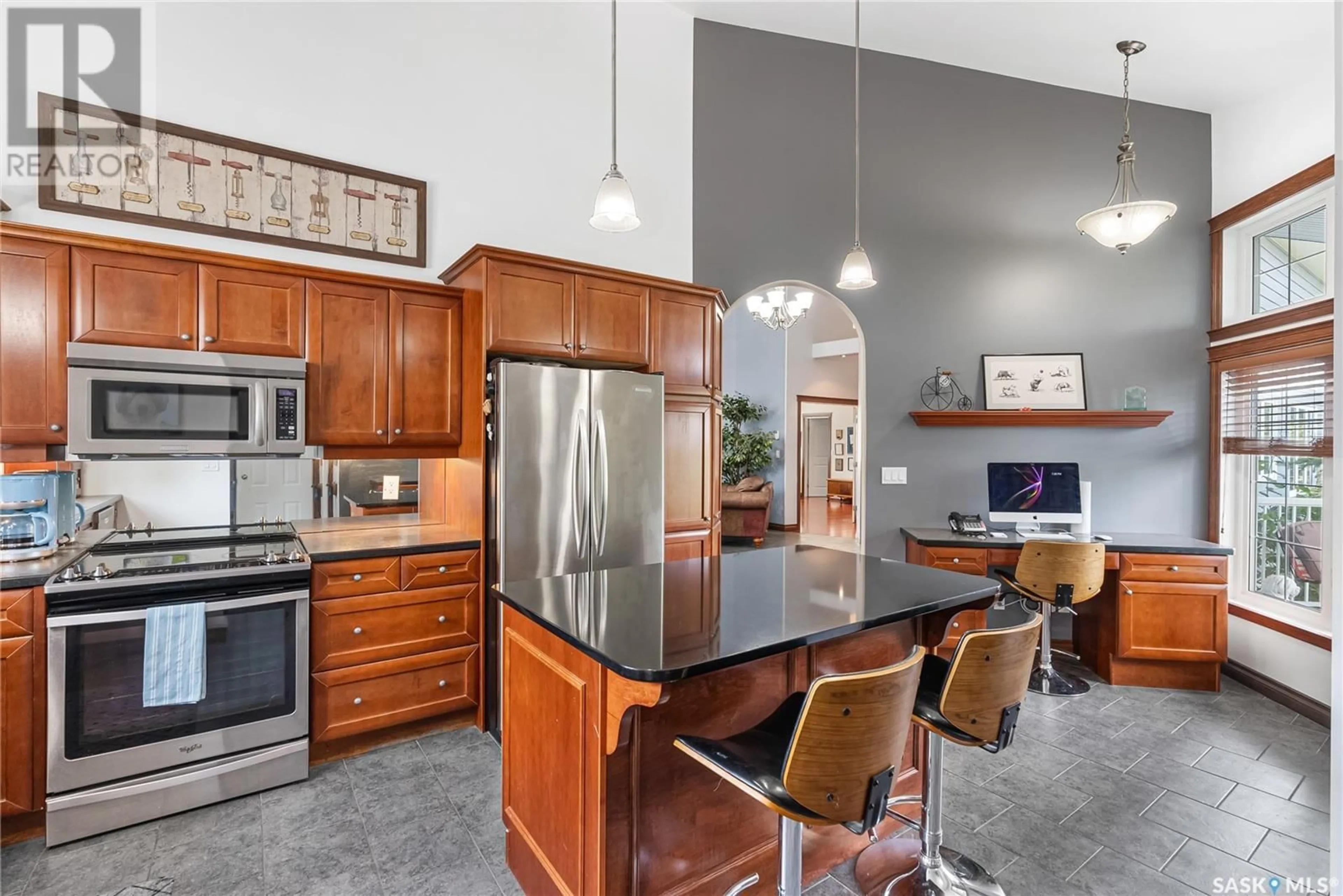 Open concept kitchen, ceramic/tile floor for 117 PRAIRIE LANE, Aberdeen Rm No. 373 Saskatchewan S7A0A6