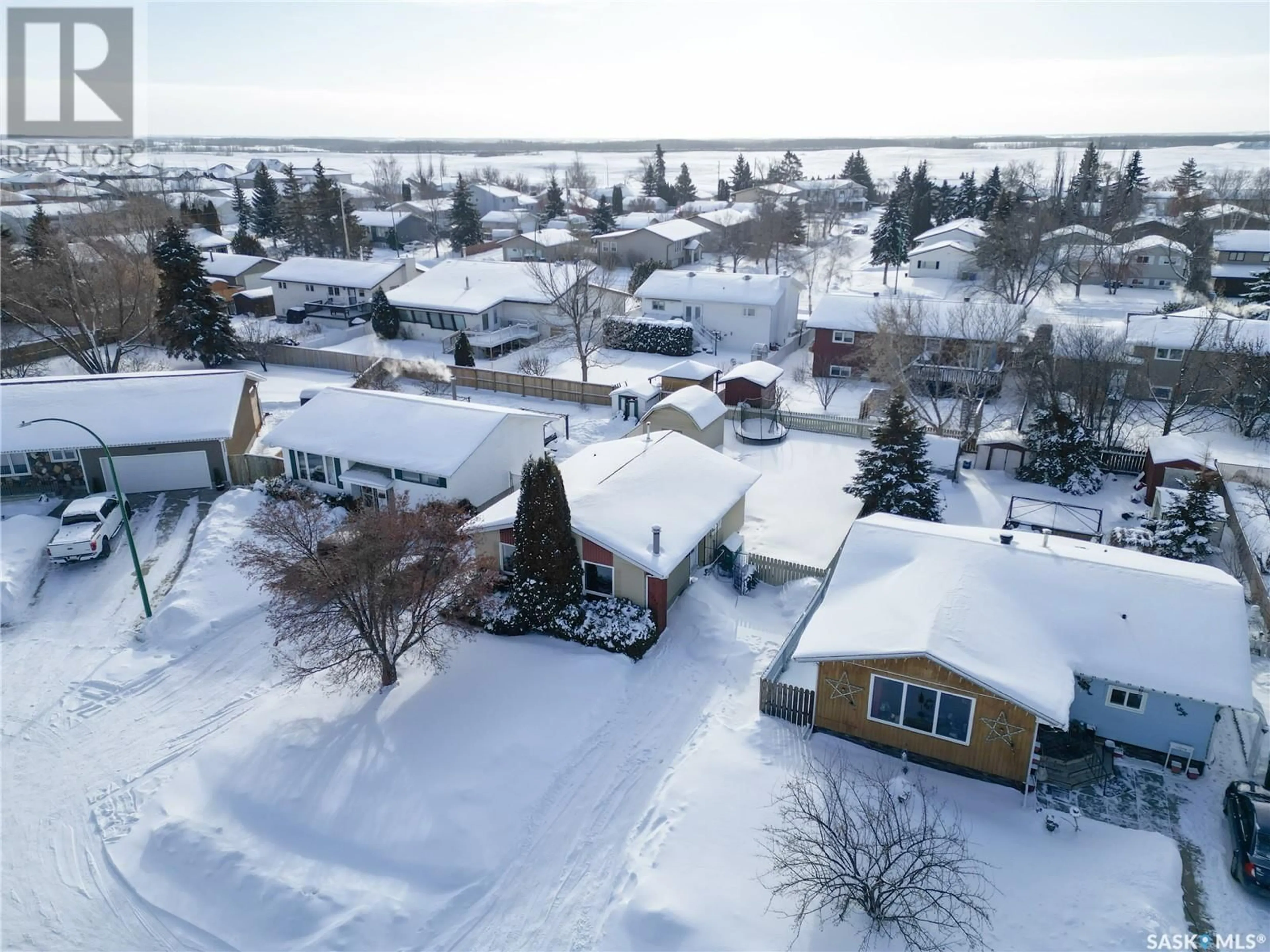 A pic from outside/outdoor area/front of a property/back of a property/a pic from drone, street for 1429 Lacroix CRESCENT, Prince Albert Saskatchewan S6V6R6