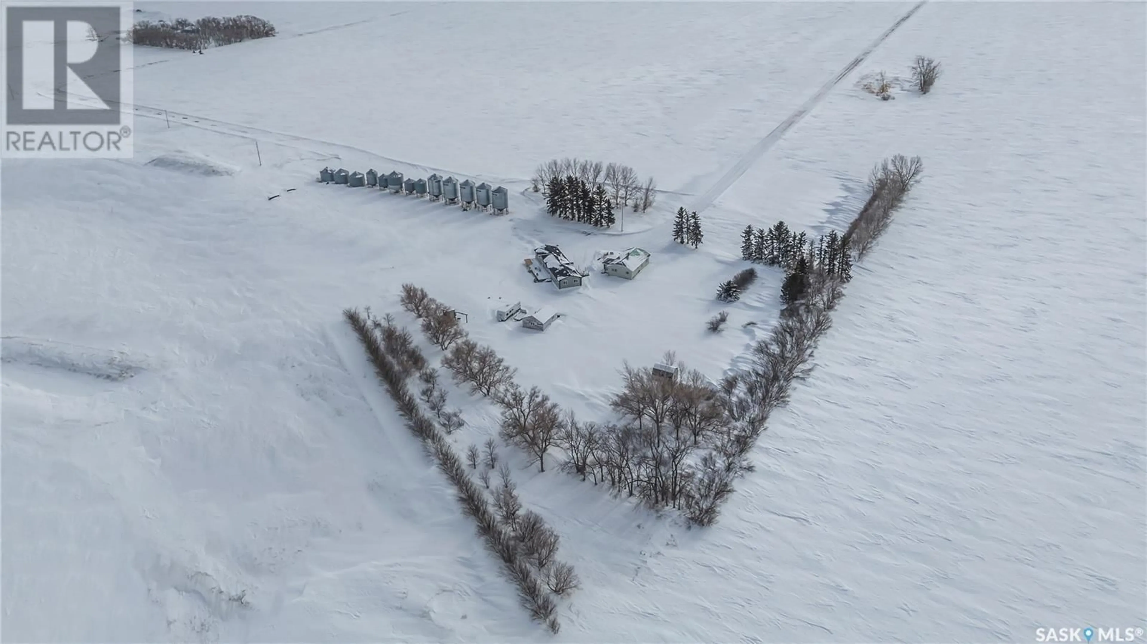 A pic from outside/outdoor area/front of a property/back of a property/a pic from drone, street for RM of Gravelbourg Acreage, Gravelbourg Saskatchewan S0H1X0