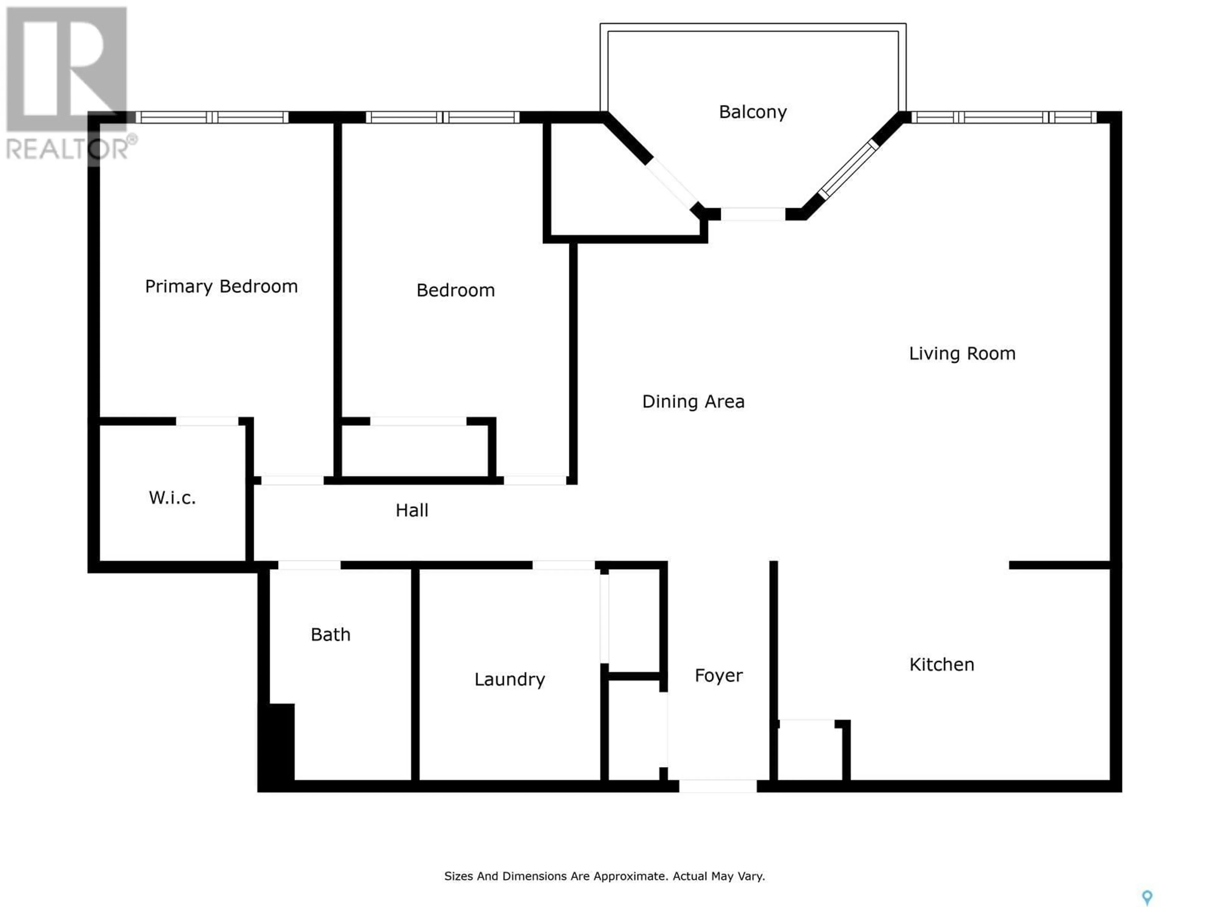 Floor plan for 111 6 Lorne PLACE, Regina Saskatchewan S4R8B3