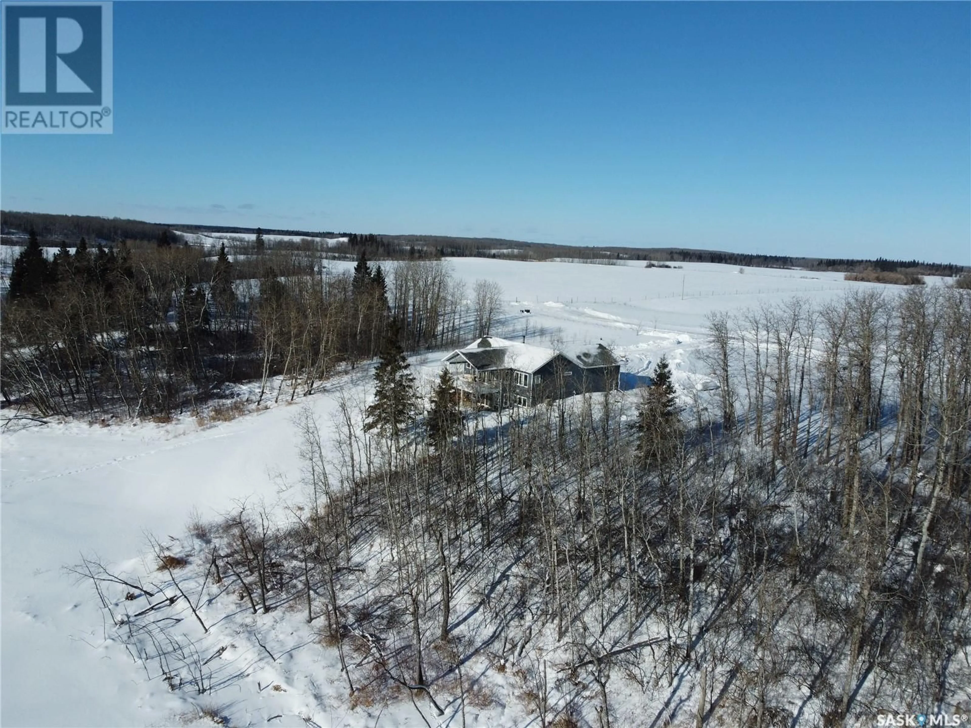 A pic from outside/outdoor area/front of a property/back of a property/a pic from drone, water/lake/river/ocean view for 14 CRESCENT BAY ROAD, Canwood Rm No. 494 Saskatchewan S0J0K0