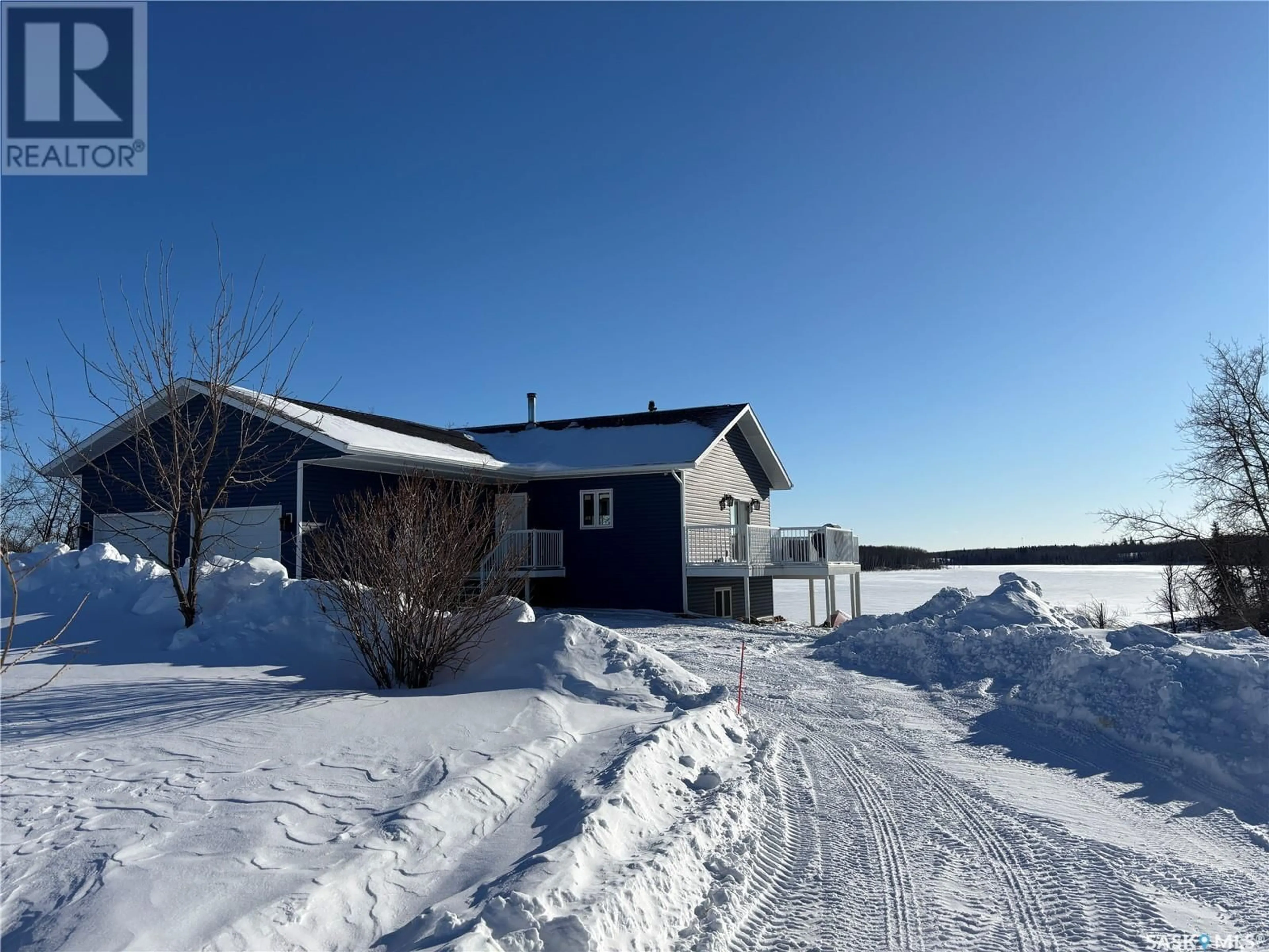 A pic from outside/outdoor area/front of a property/back of a property/a pic from drone, street for 14 Crescent Bay ROAD, Canwood Rm No. 494 Saskatchewan S0J0K0