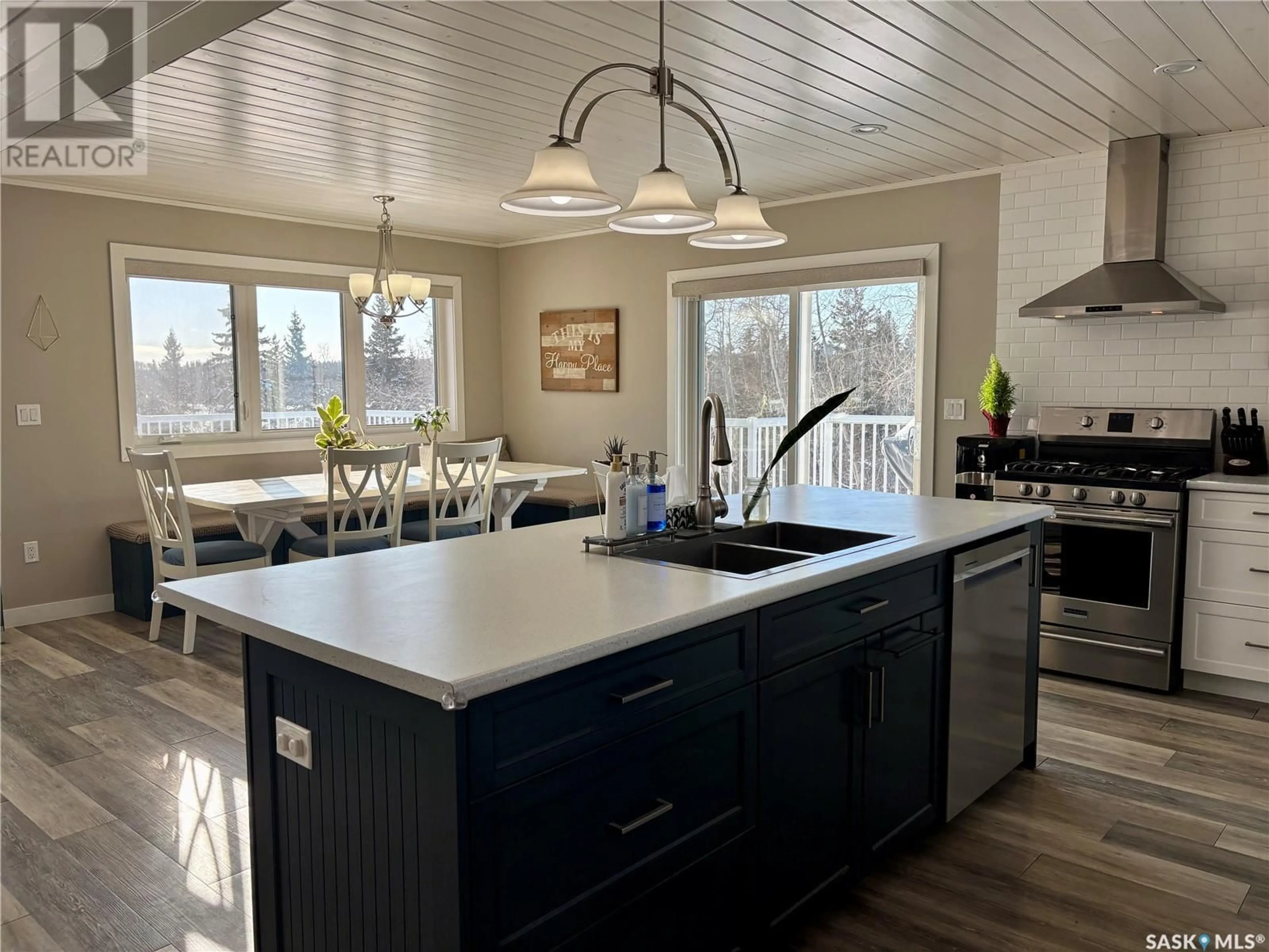 Open concept kitchen, unknown for 14 Crescent Bay ROAD, Canwood Rm No. 494 Saskatchewan S0J0K0