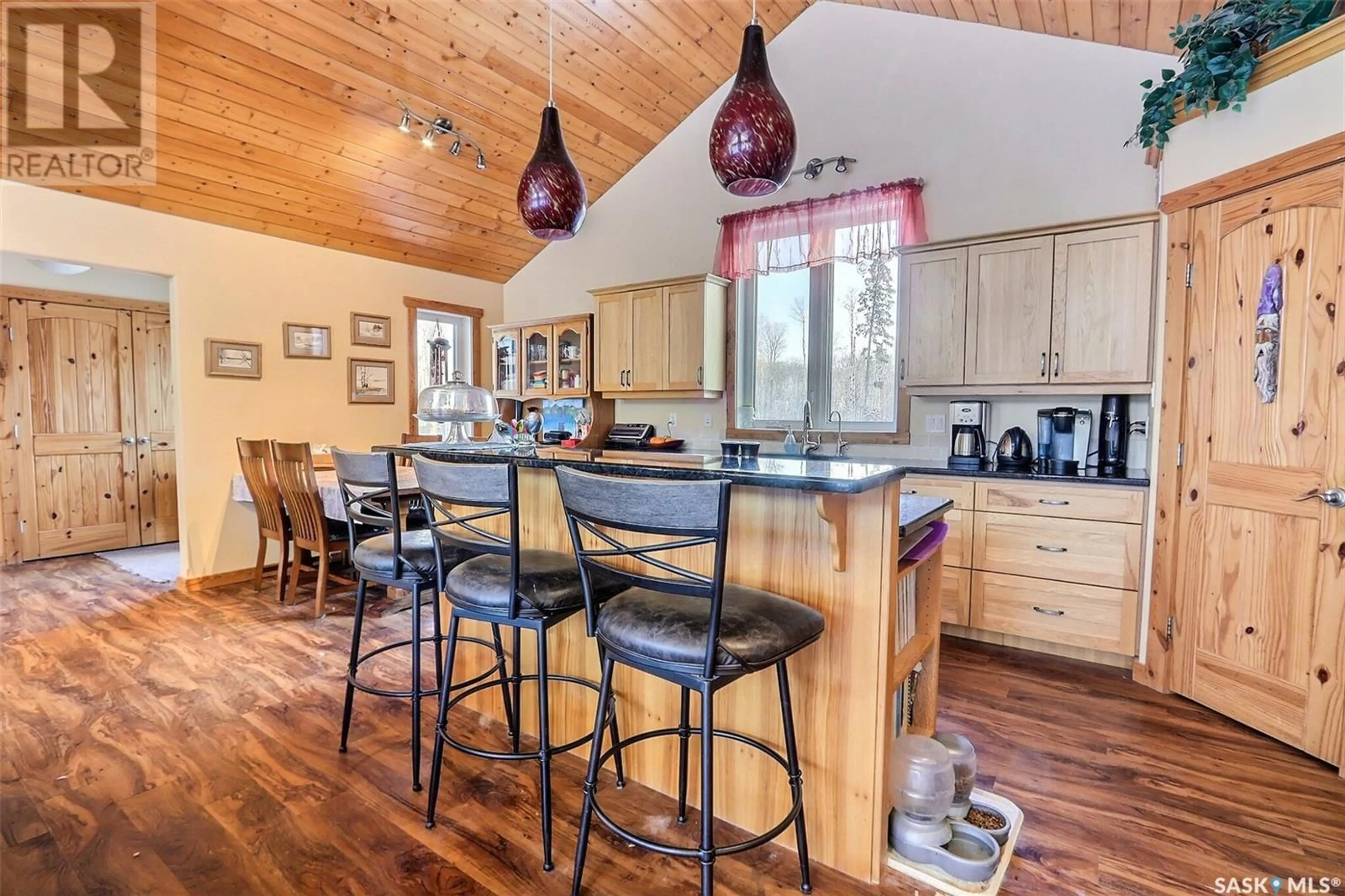 Open concept kitchen, wood/laminate floor for 960 Boundary ROAD, Lakeland Rm No. 521 Saskatchewan S0J0N0