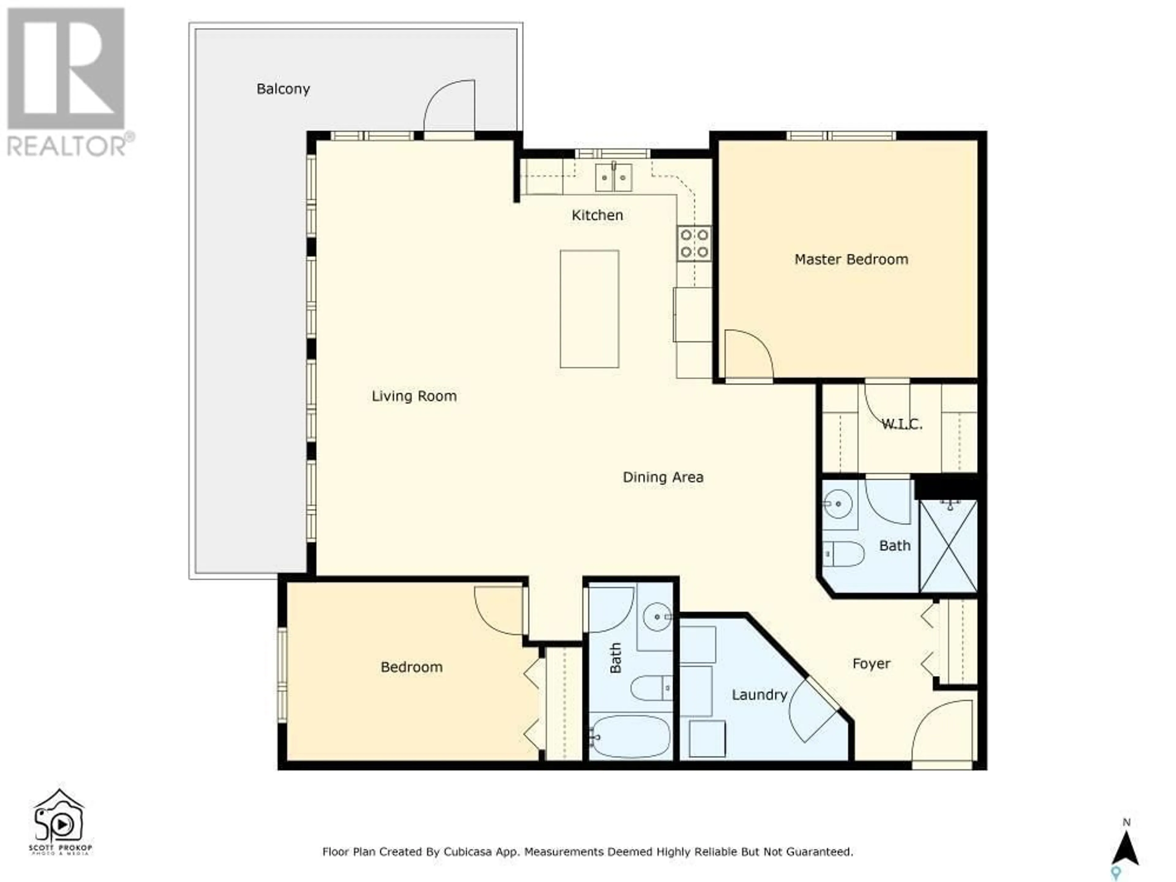 Floor plan for 205 1025 Moss AVENUE, Saskatoon Saskatchewan S7H5A6