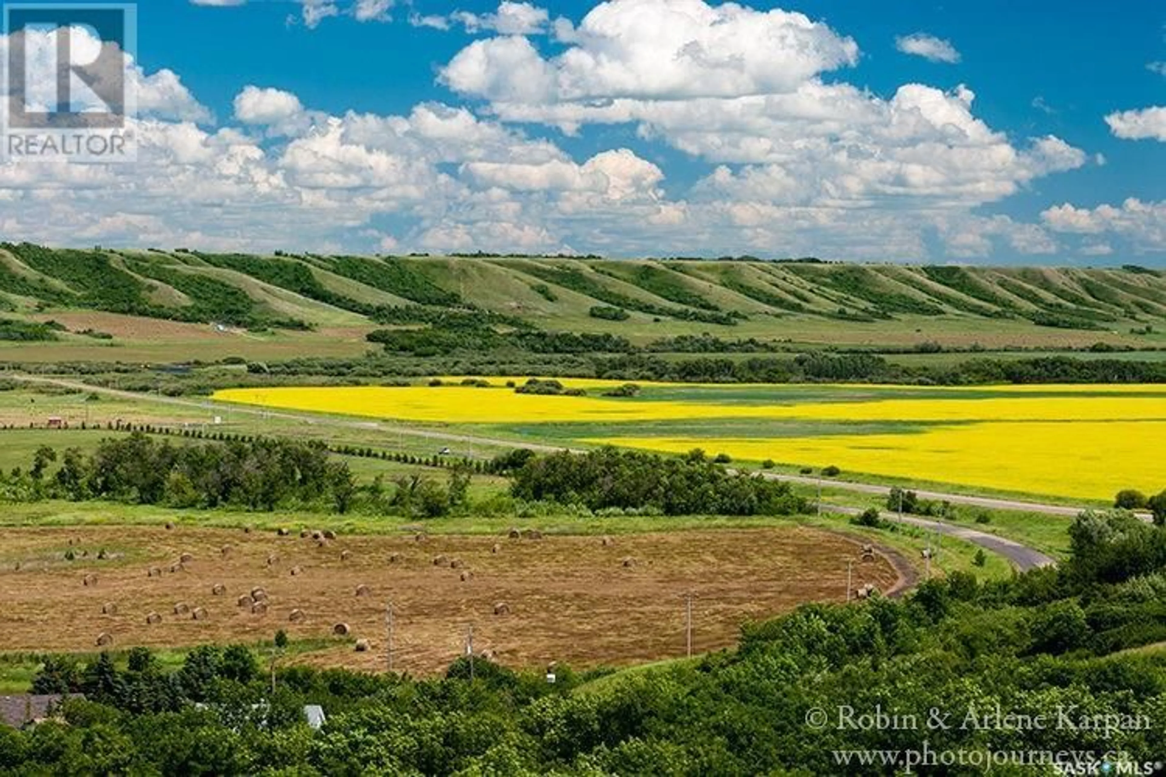 A pic from outside/outdoor area/front of a property/back of a property/a pic from drone, mountain view for Valley House on 3.15 Acre Lot, Longlaketon Rm No. 219 Saskatchewan S0G0J5