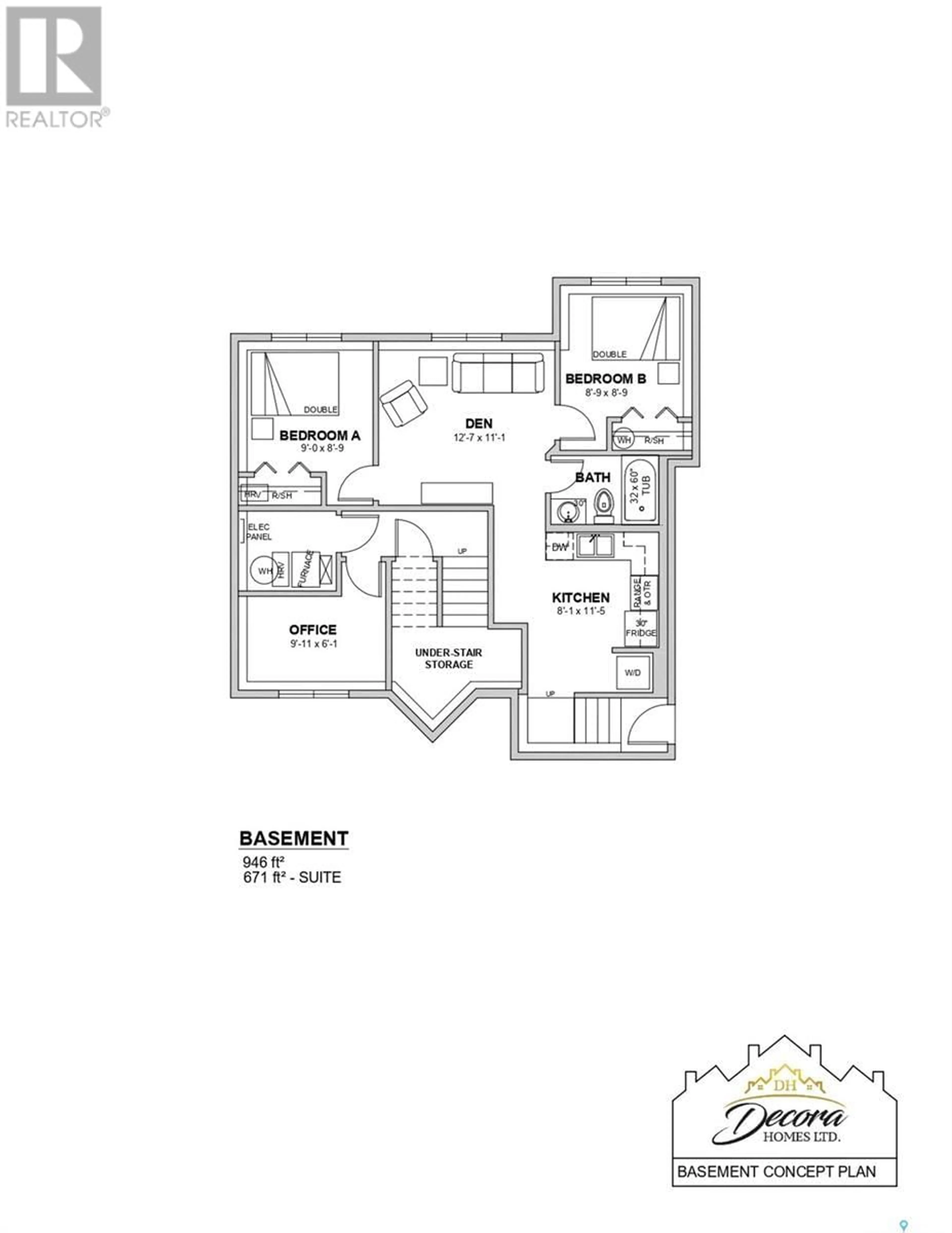 Floor plan for 234 Fernets CRESCENT, Saskatoon Saskatchewan S7V1M8