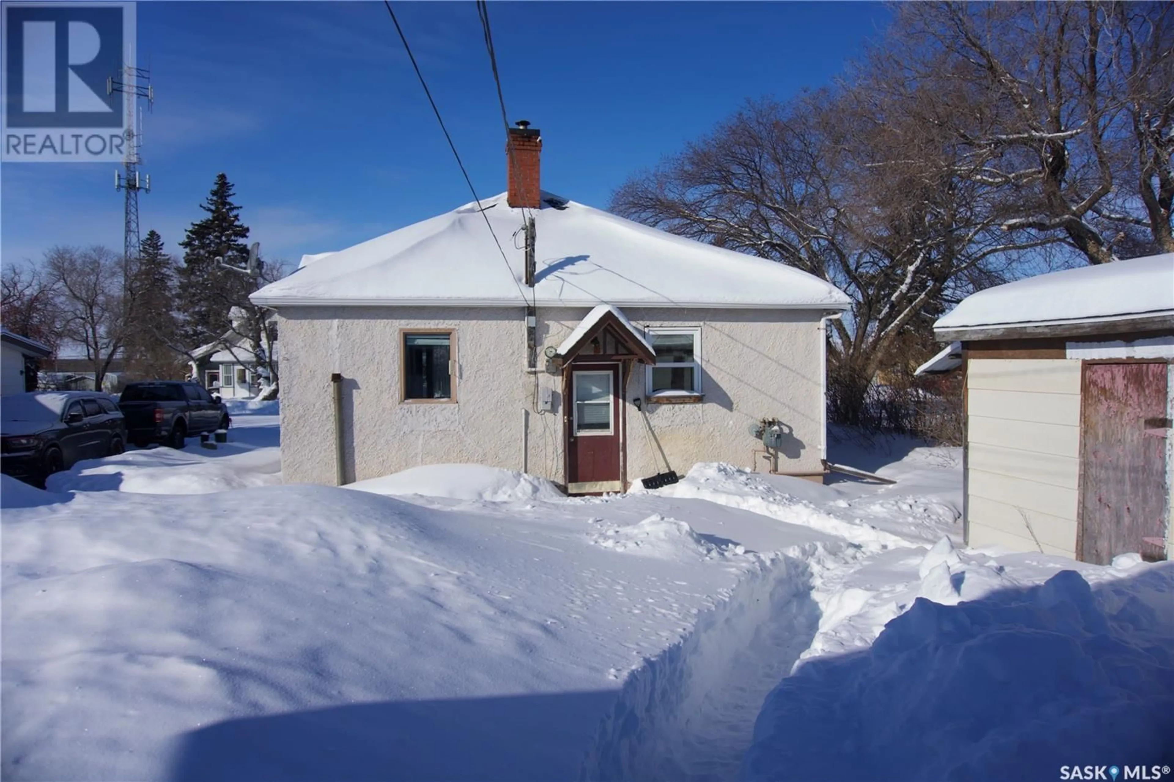 A pic from outside/outdoor area/front of a property/back of a property/a pic from drone, street for 108 2nd AVENUE N, St. Brieux Saskatchewan S0K3V0