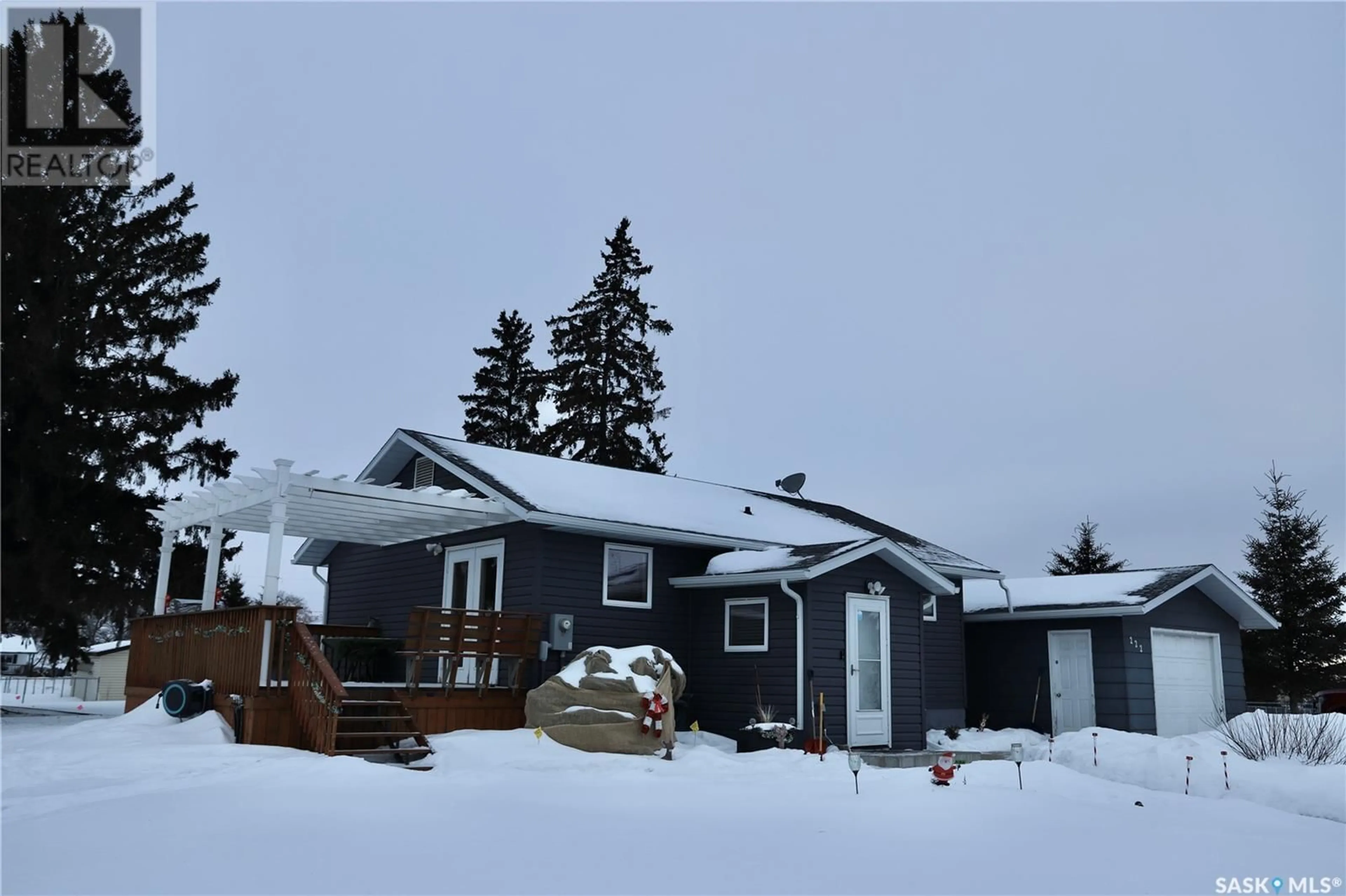 A pic from outside/outdoor area/front of a property/back of a property/a pic from drone, street for 222 Sanjun DRIVE, Shellbrook Saskatchewan S0J2E0