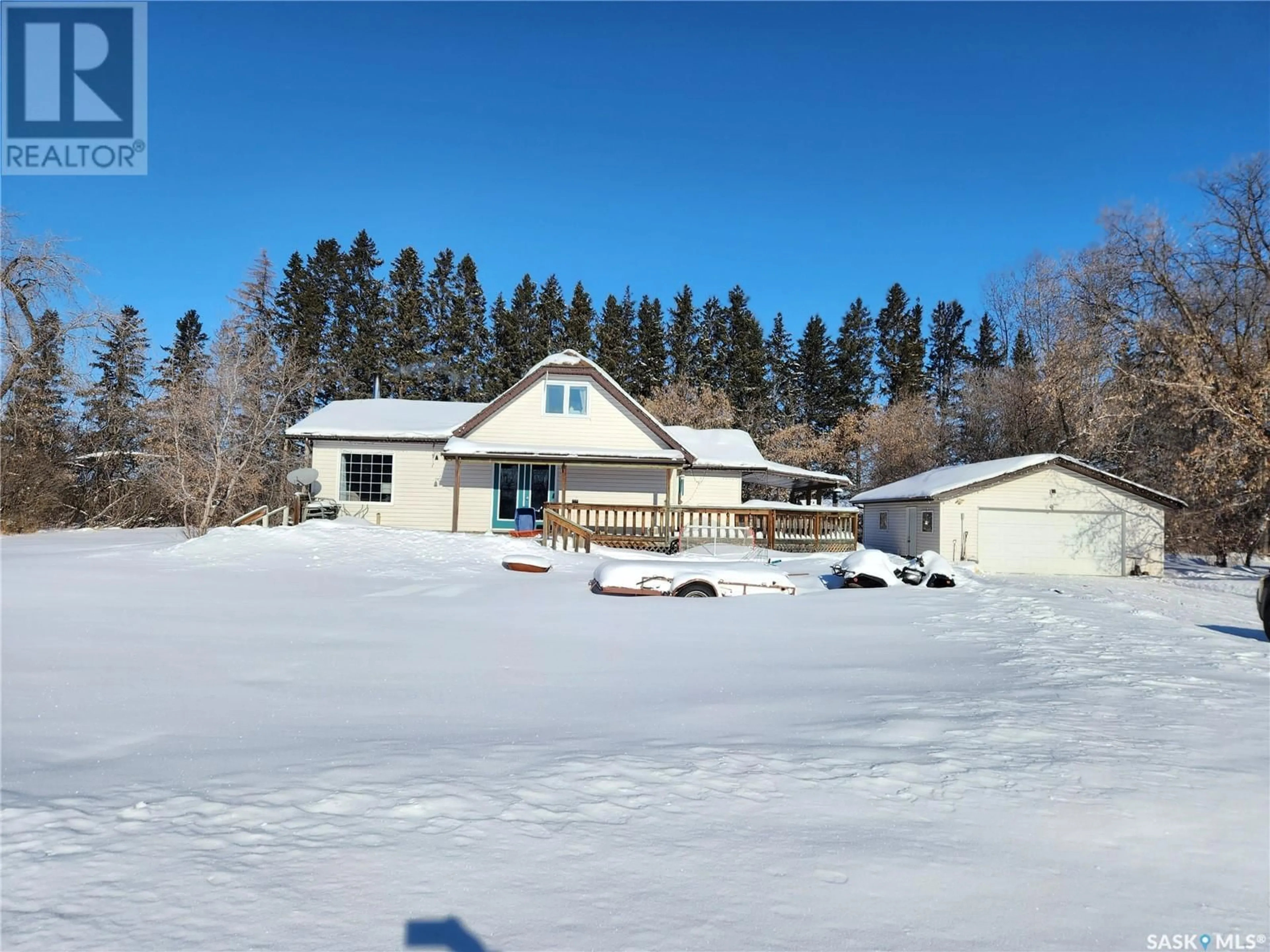 A pic from outside/outdoor area/front of a property/back of a property/a pic from drone, unknown for Miller Acreage, Star City Rm No. 428 Saskatchewan S0E1T0