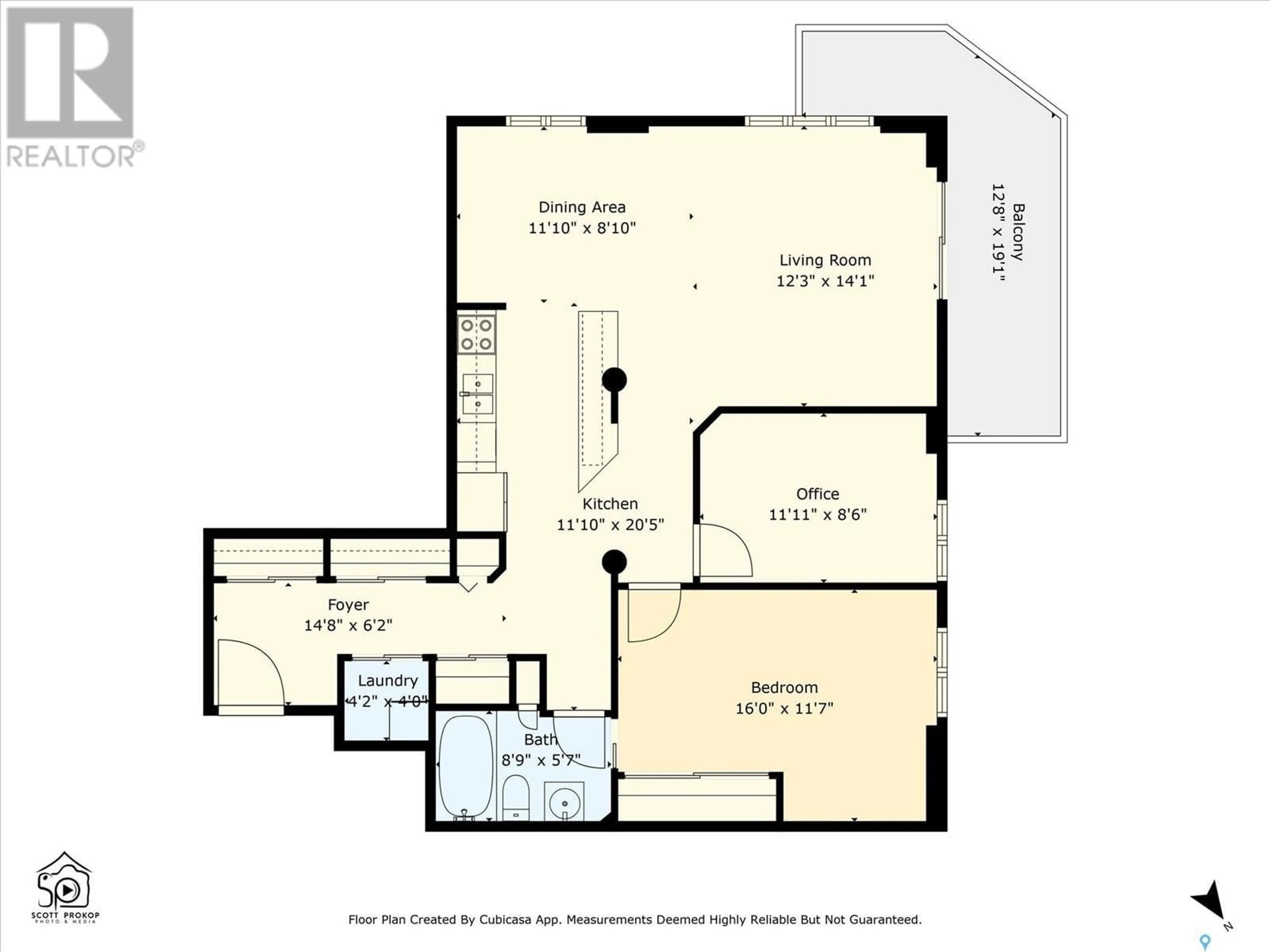 Floor plan for 901 611 University DRIVE, Saskatoon Saskatchewan S7N3Z1