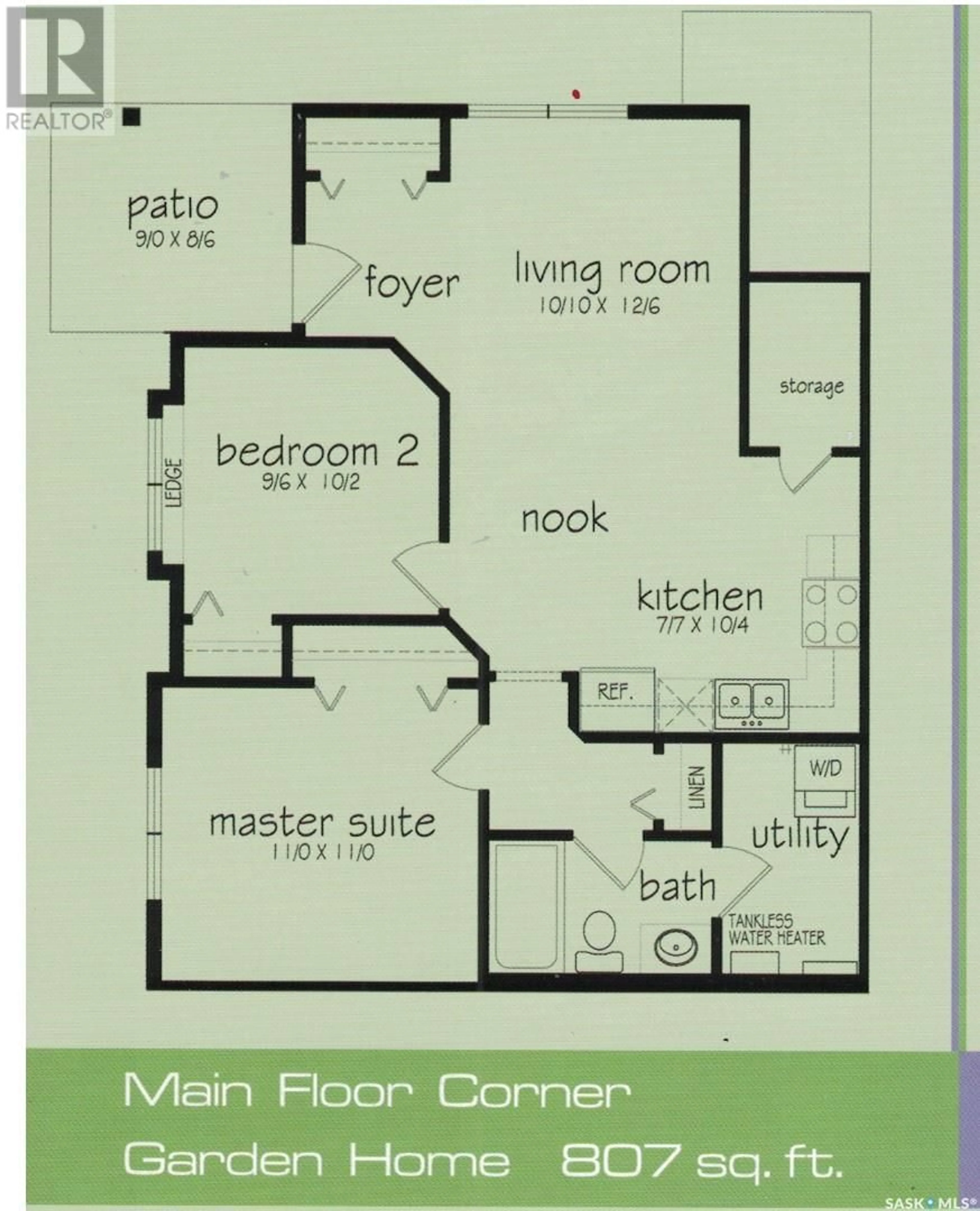 Floor plan for 87 5642 GORDON ROAD, Regina Saskatchewan S4W0M1