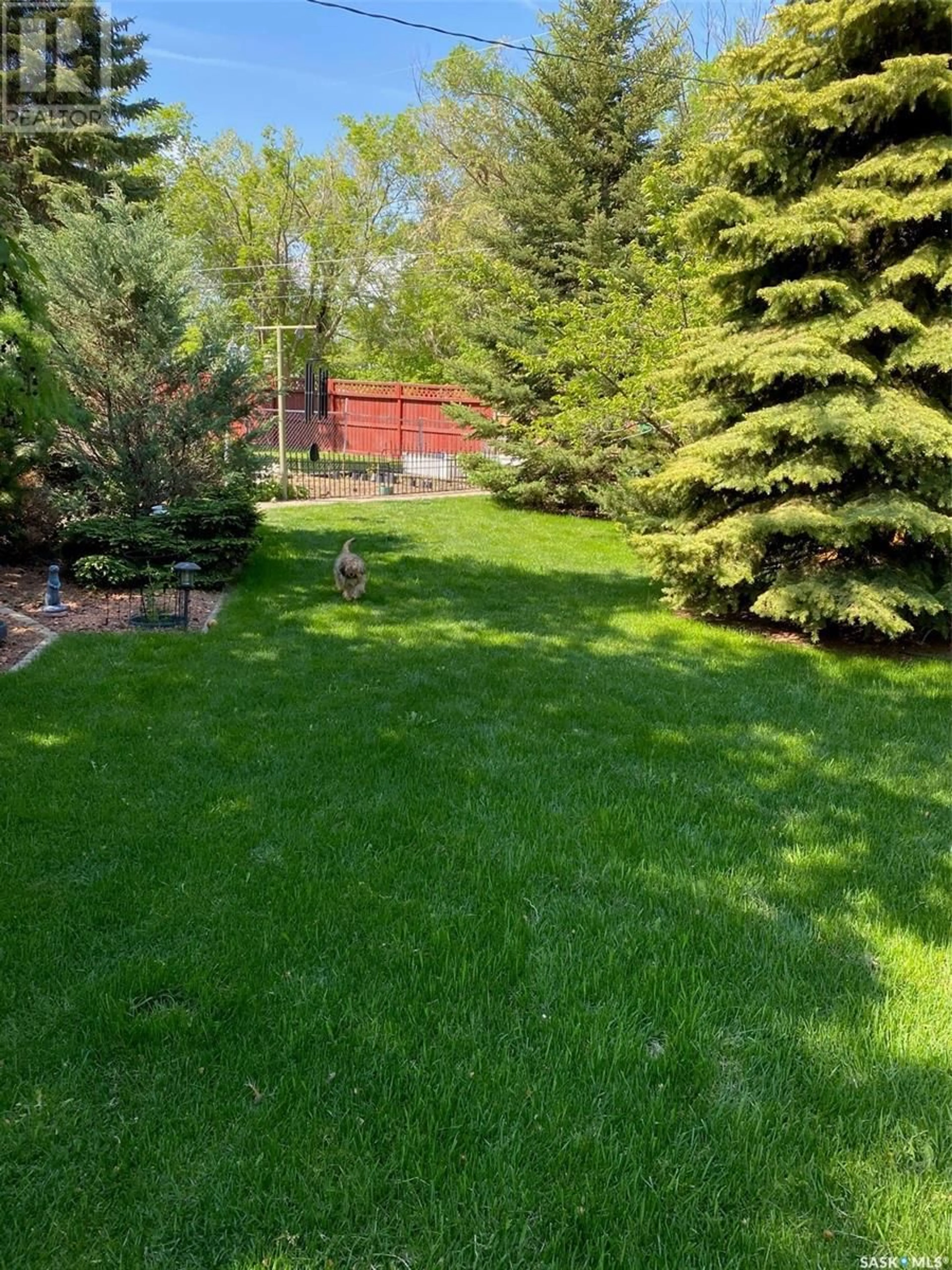 A pic from outside/outdoor area/front of a property/back of a property/a pic from drone, forest/trees view for 64 JAMES AVENUE, Yorkton Saskatchewan S3N2C4