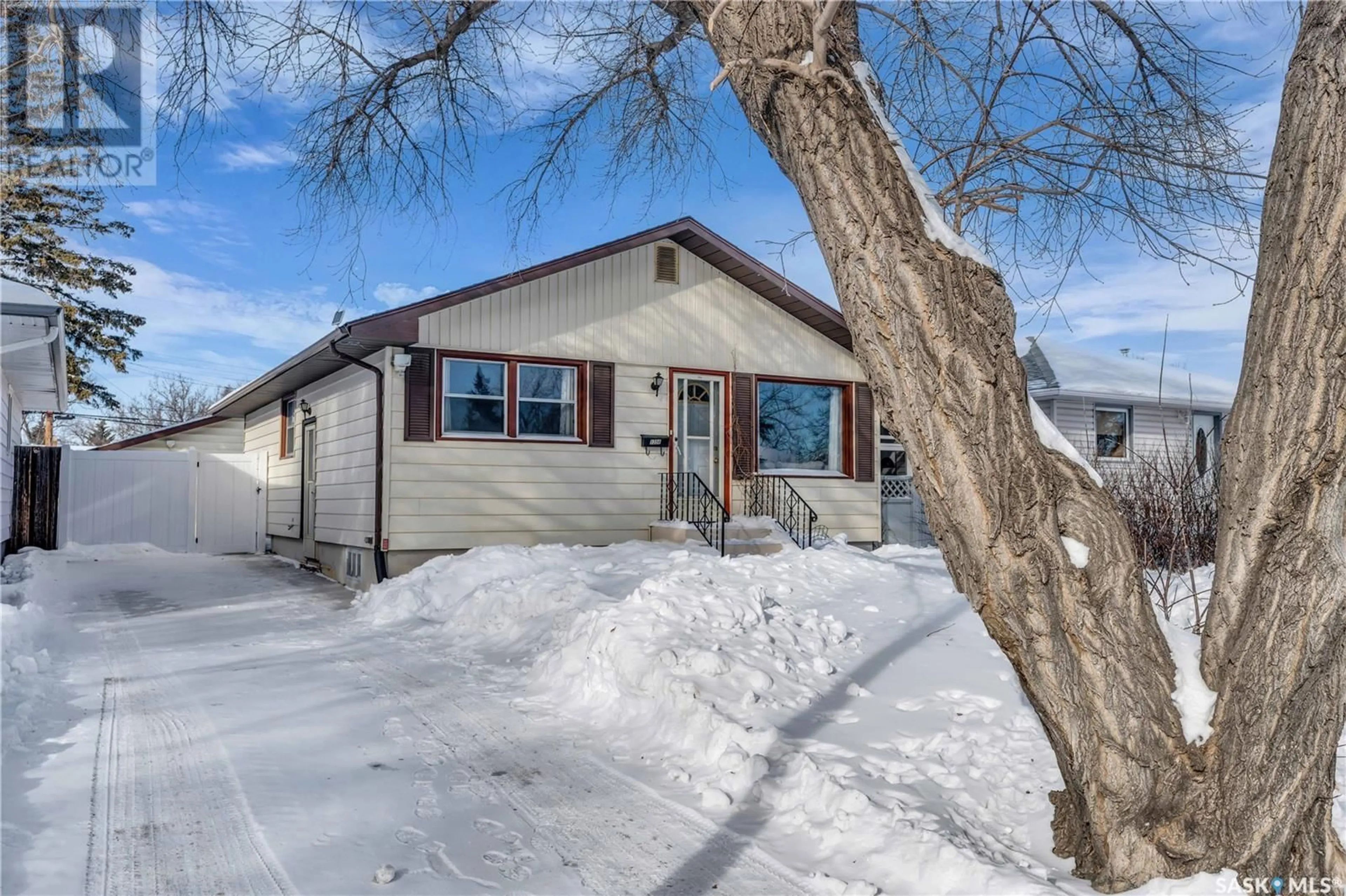 Home with vinyl exterior material, street for 1356 Bond STREET, Regina Saskatchewan S4N1W9