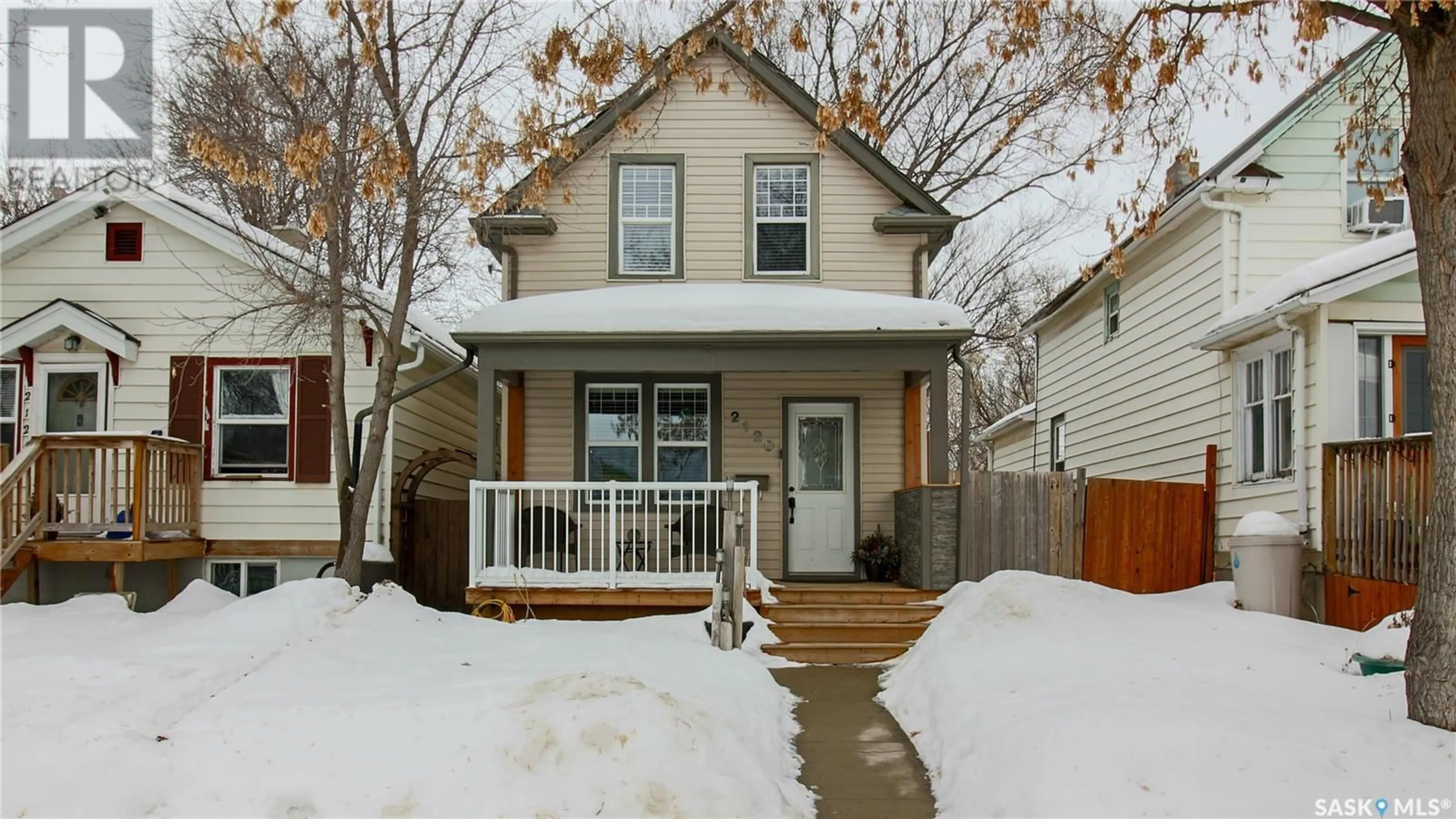 Home with vinyl exterior material, street for 2120 Atkinson STREET, Regina Saskatchewan S4N3W9