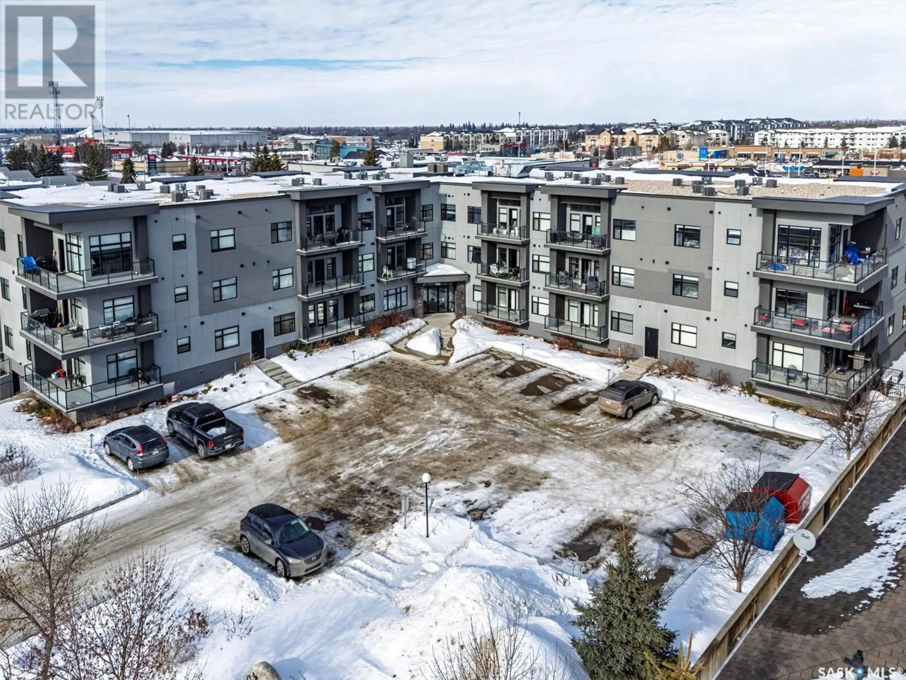 A pic from outside/outdoor area/front of a property/back of a property/a pic from drone, building for 114 502 Perehudoff CRESCENT, Saskatoon Saskatchewan S7N4H6