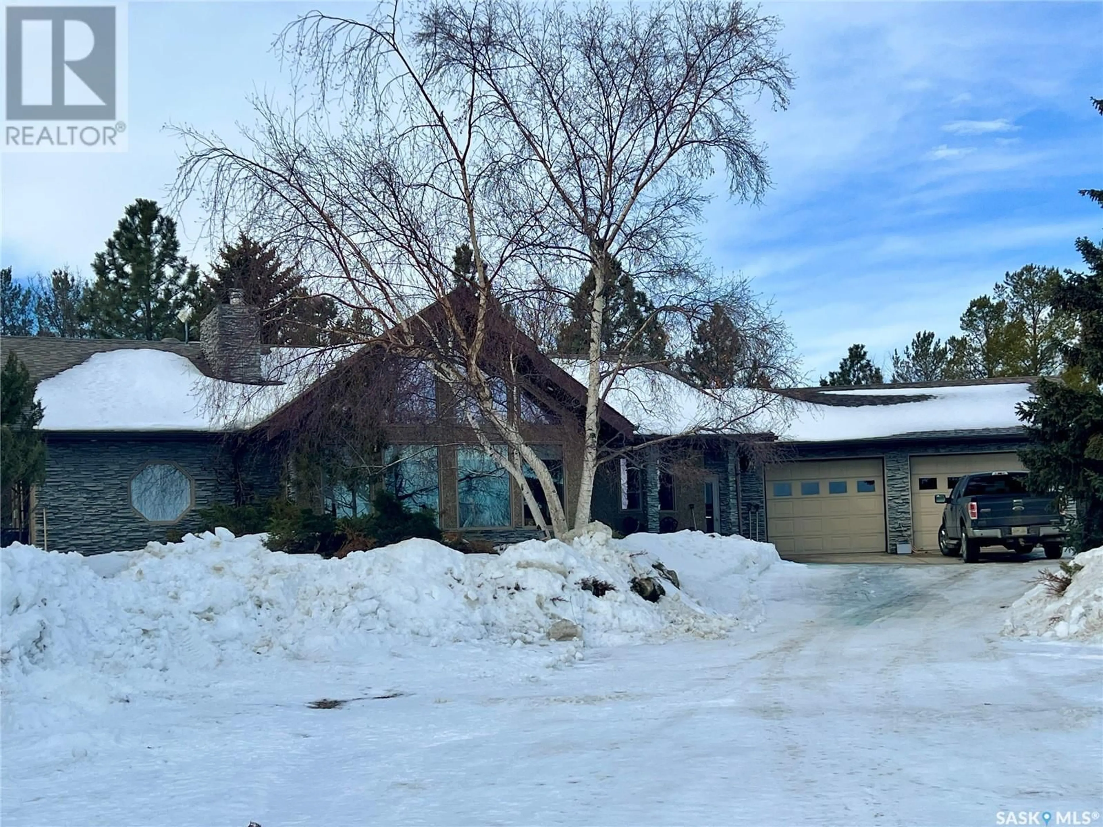 A pic from outside/outdoor area/front of a property/back of a property/a pic from drone, street for Schmidt Acreage, Whiska Creek Rm No. 106 Saskatchewan S0N1W0