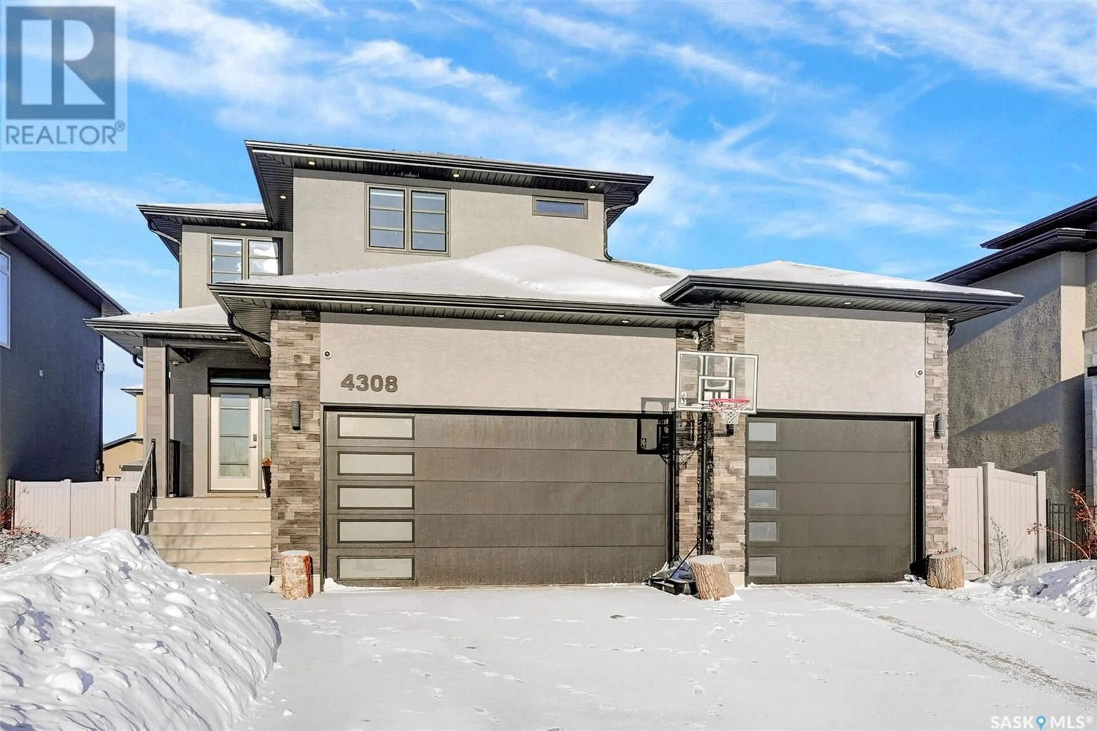 Home with brick exterior material, street for 4308 Sage DRIVE, Regina Saskatchewan S4V3L5