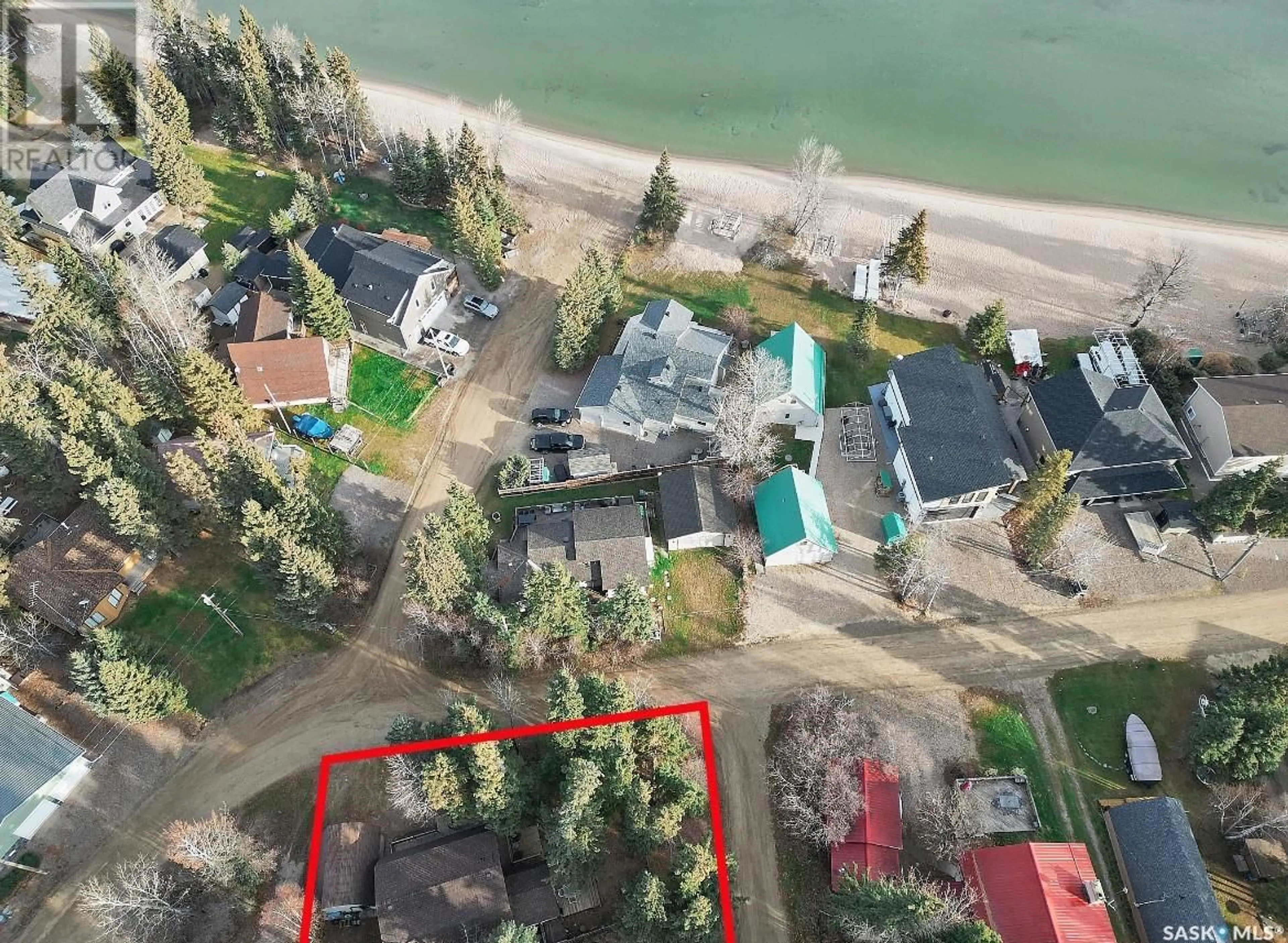 A pic from outside/outdoor area/front of a property/back of a property/a pic from drone, water/lake/river/ocean view for 2 3rd CRESCENT, Candle Lake Saskatchewan S0J3E0