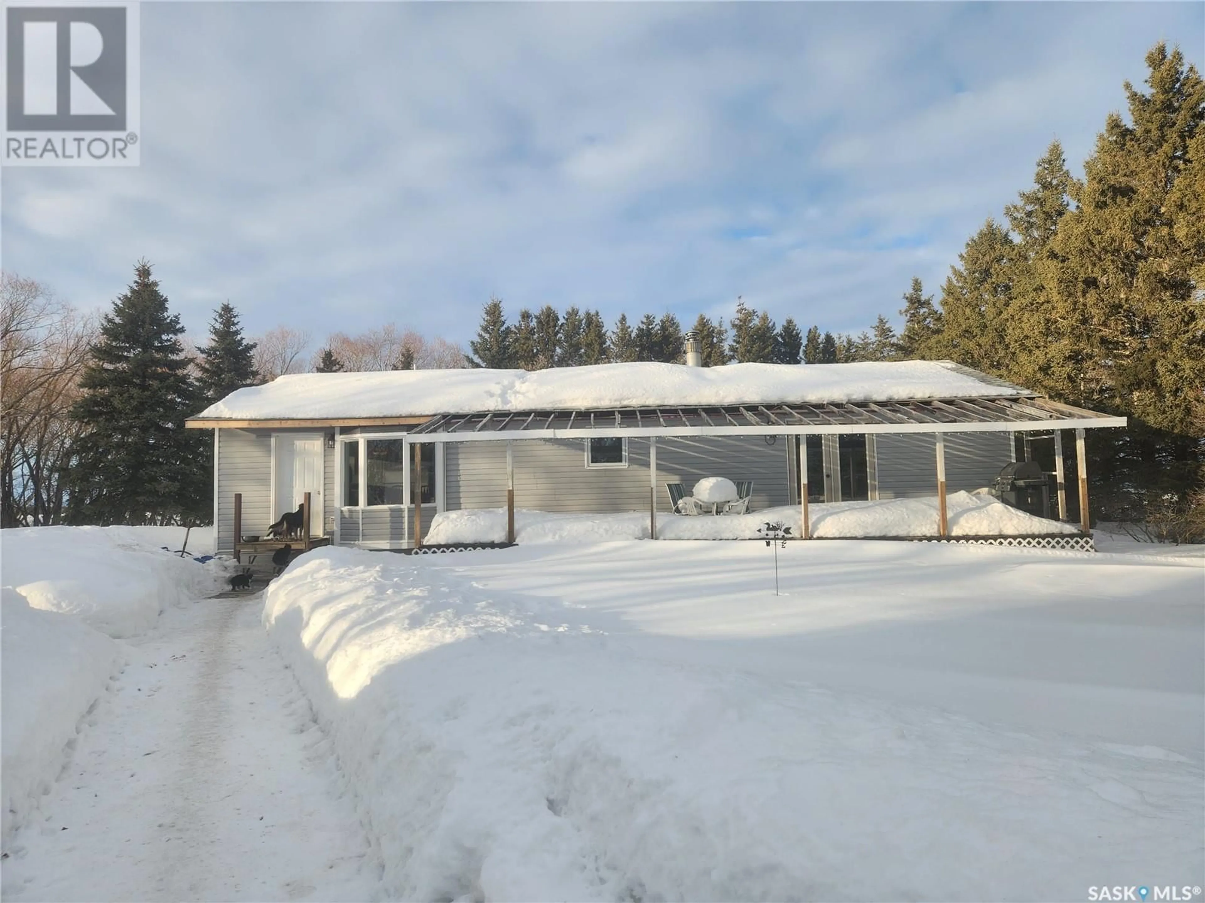 A pic from outside/outdoor area/front of a property/back of a property/a pic from drone, unknown for Browning Acreage, Tisdale Rm No. 427 Saskatchewan S0E1T0