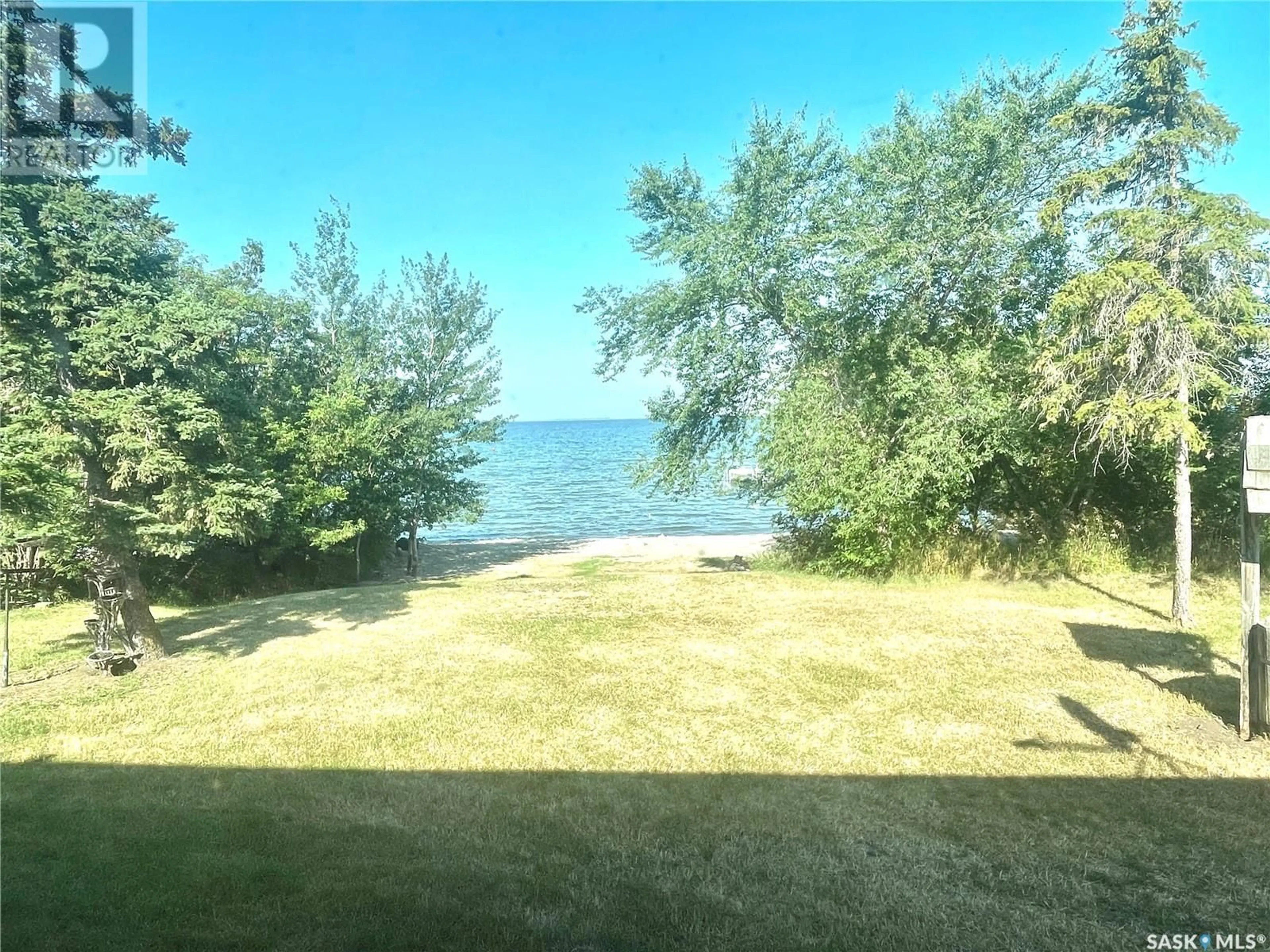 A pic from outside/outdoor area/front of a property/back of a property/a pic from drone, water/lake/river/ocean view for 3 LAKEVIEW PLACE, Jackfish Lake Saskatchewan S0M0L0