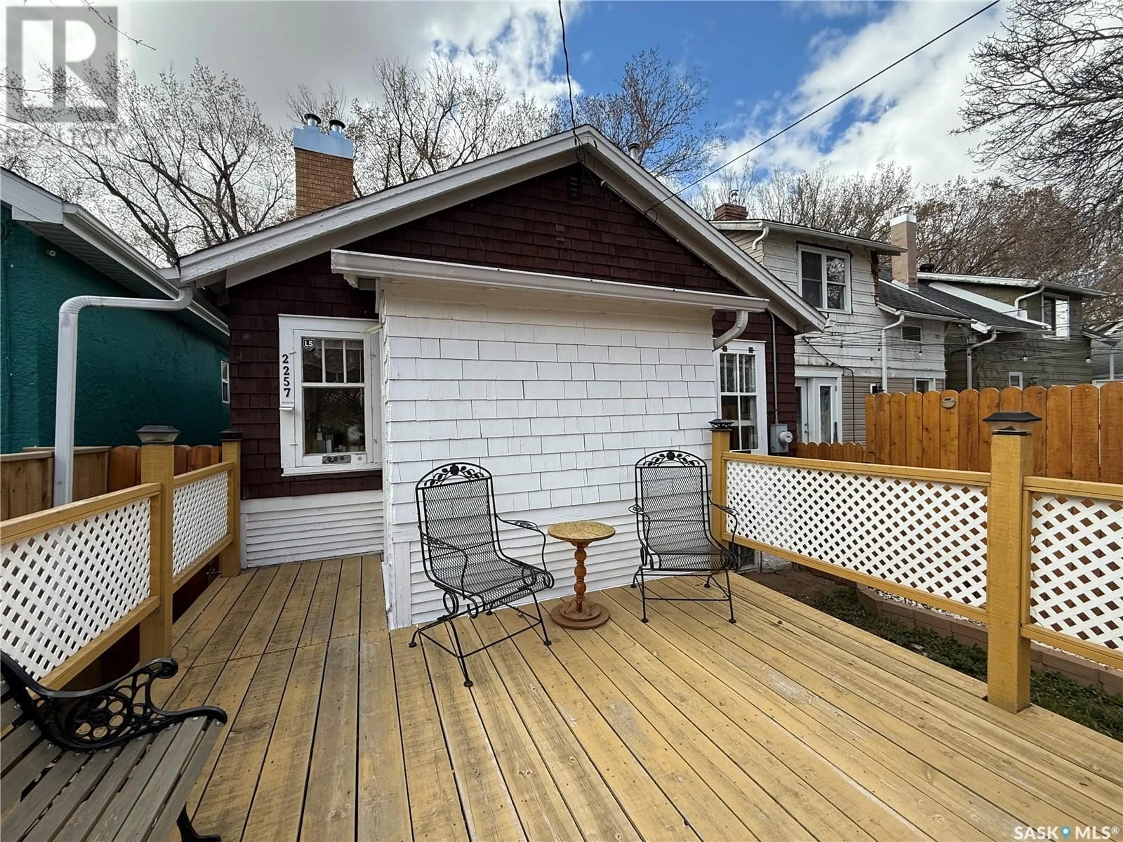 Patio, street for 2257 MONTREAL STREET, Regina Saskatchewan S4P1L7