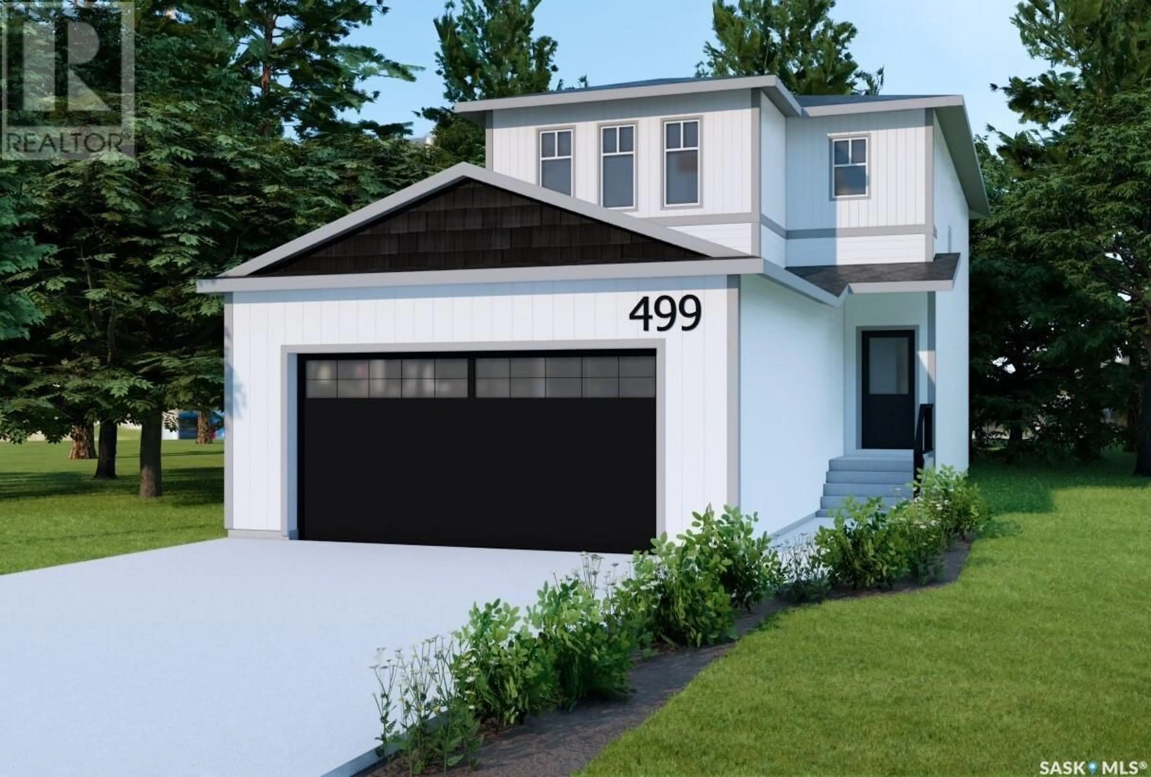 Home with vinyl exterior material, street for 499 DORAN CRESCENT, Saskatoon Saskatchewan S0K2T0