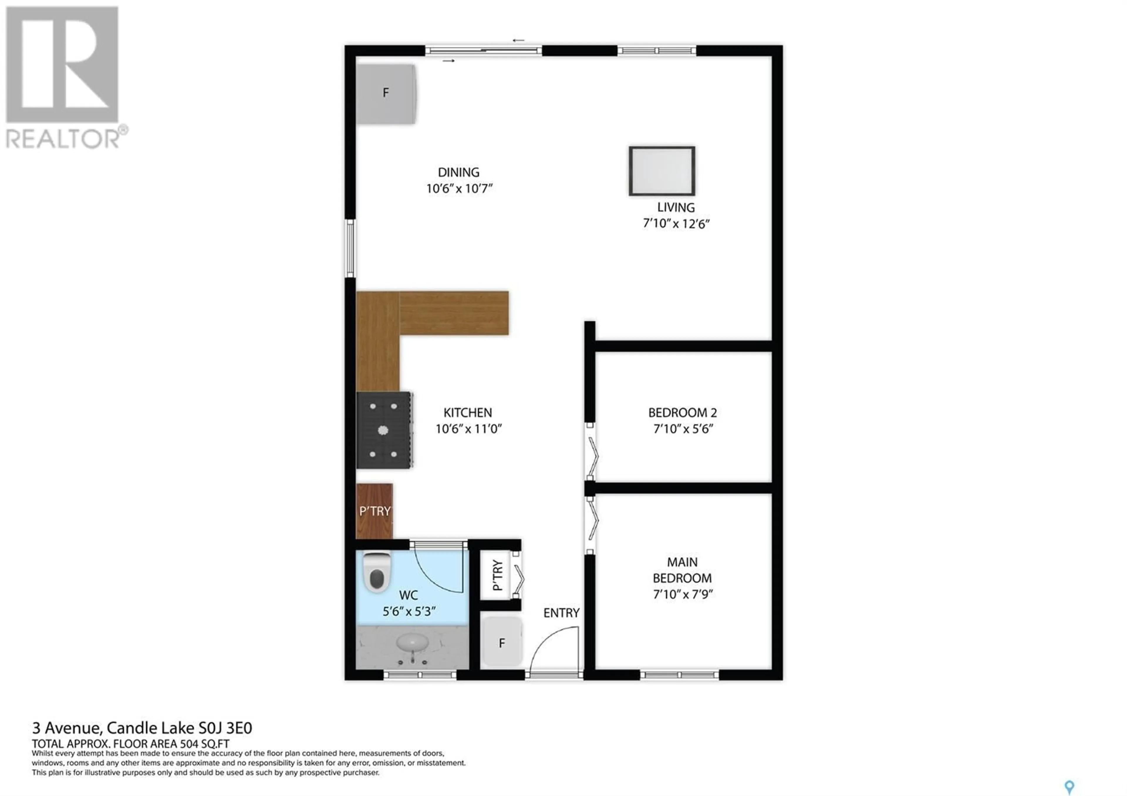 Floor plan for 6 3rd AVENUE, Candle Lake Saskatchewan S0J3E0