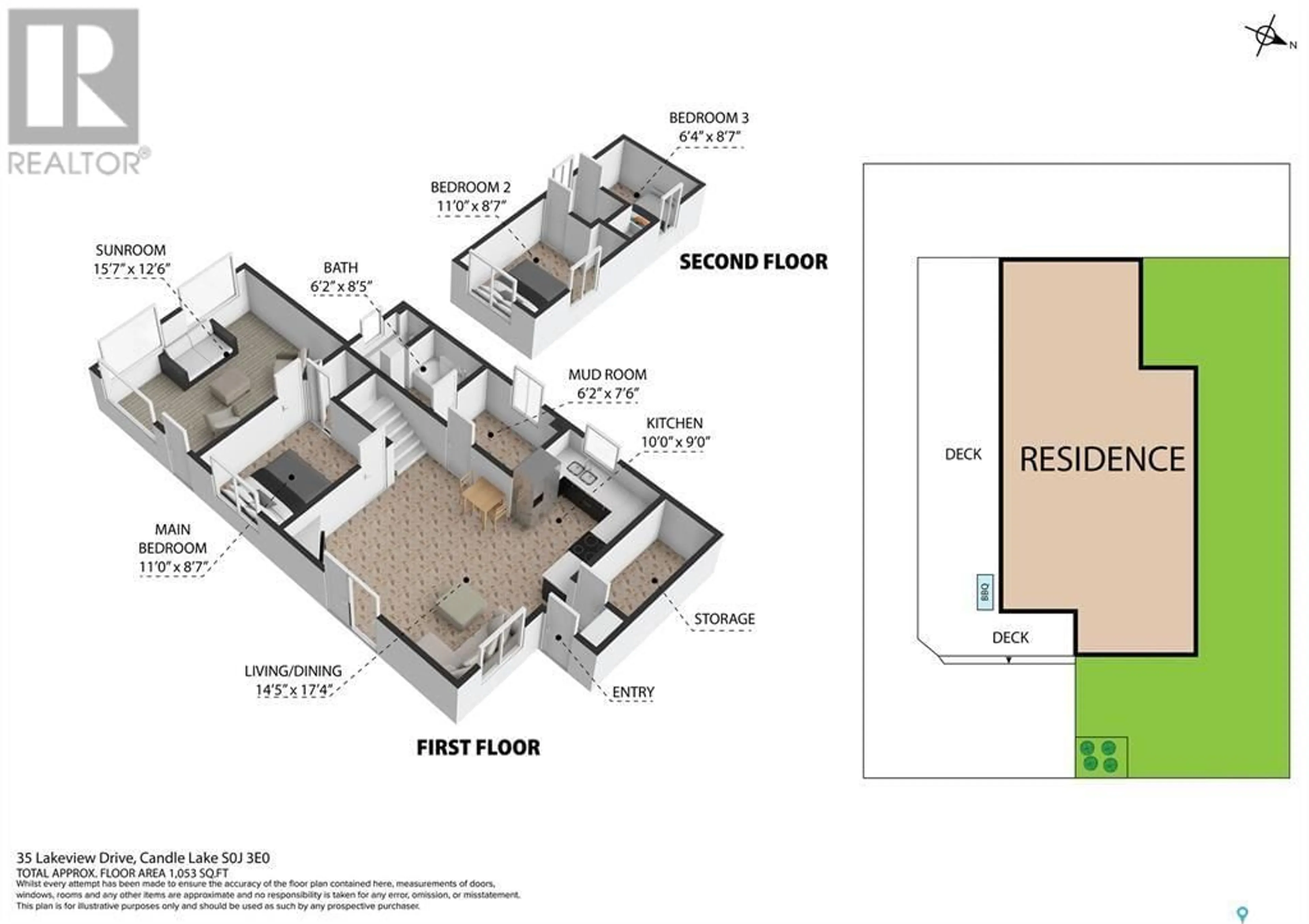 Floor plan for 35 Lakeview DRIVE, Candle Lake Saskatchewan S0J3E0