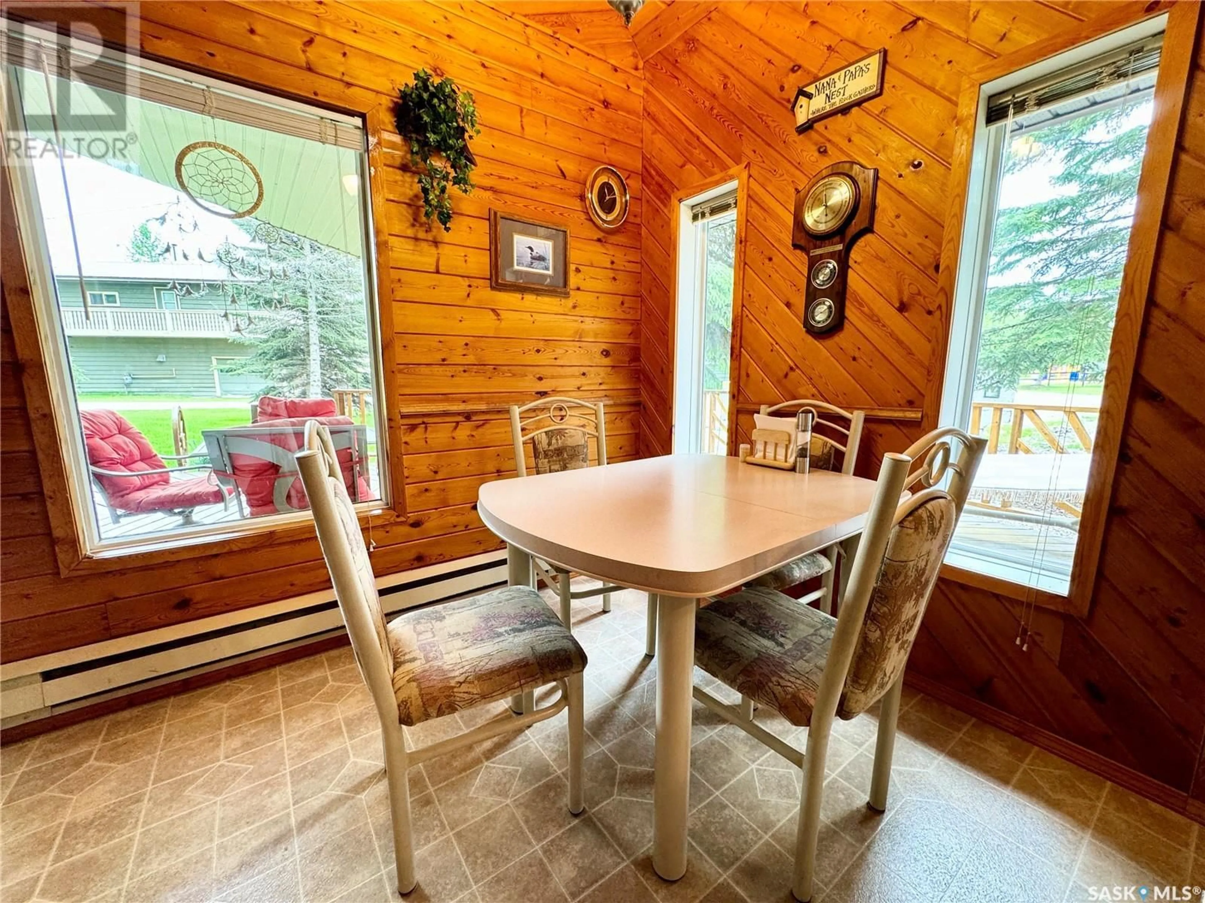 Dining room, wood/laminate floor for 209 Al DRIVE, Turtle Lake Saskatchewan S0M1Y0