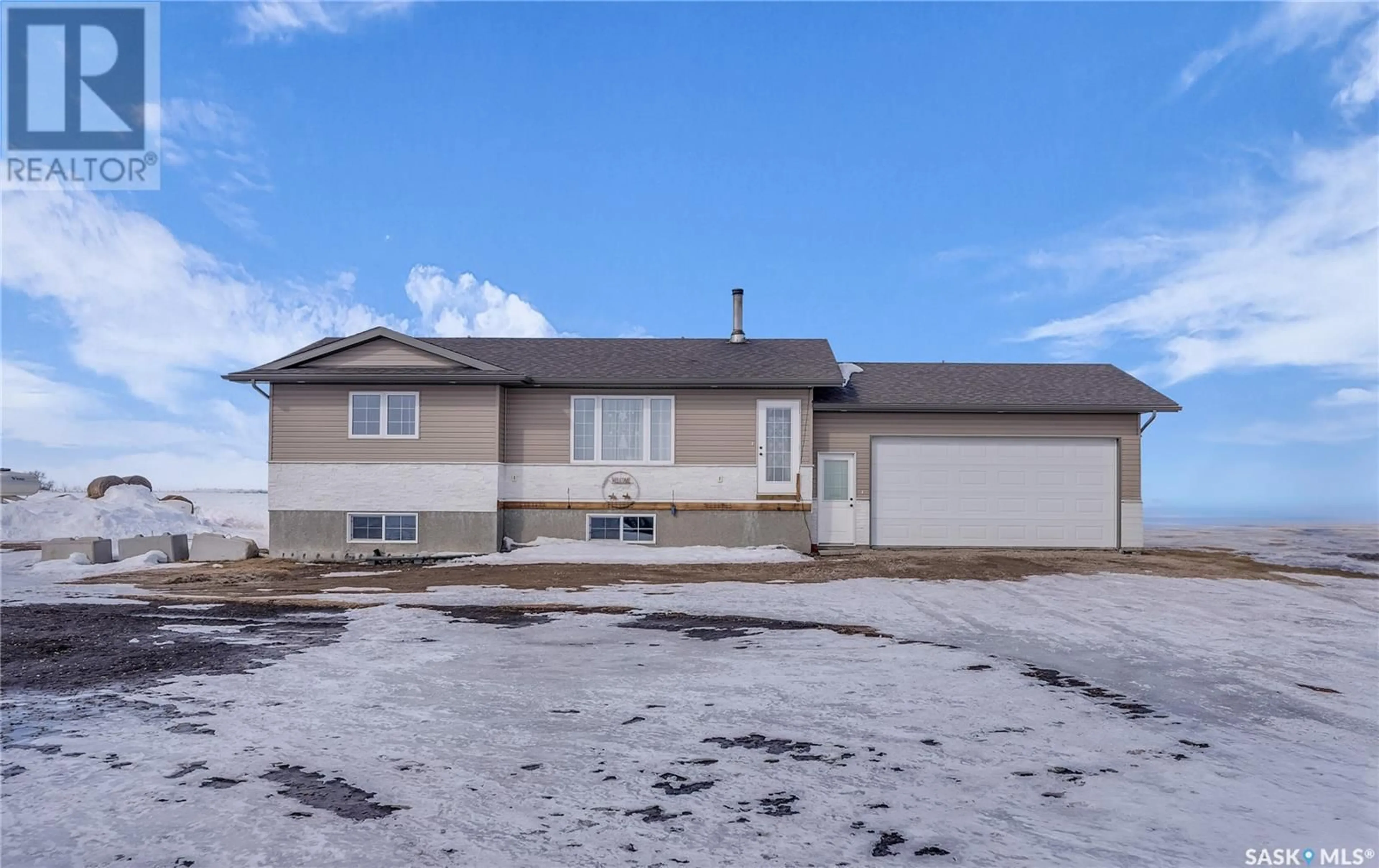 A pic from outside/outdoor area/front of a property/back of a property/a pic from drone, street for FRIESEN ACREAGE, Laird Rm No. 404 Saskatchewan S0K1Z0