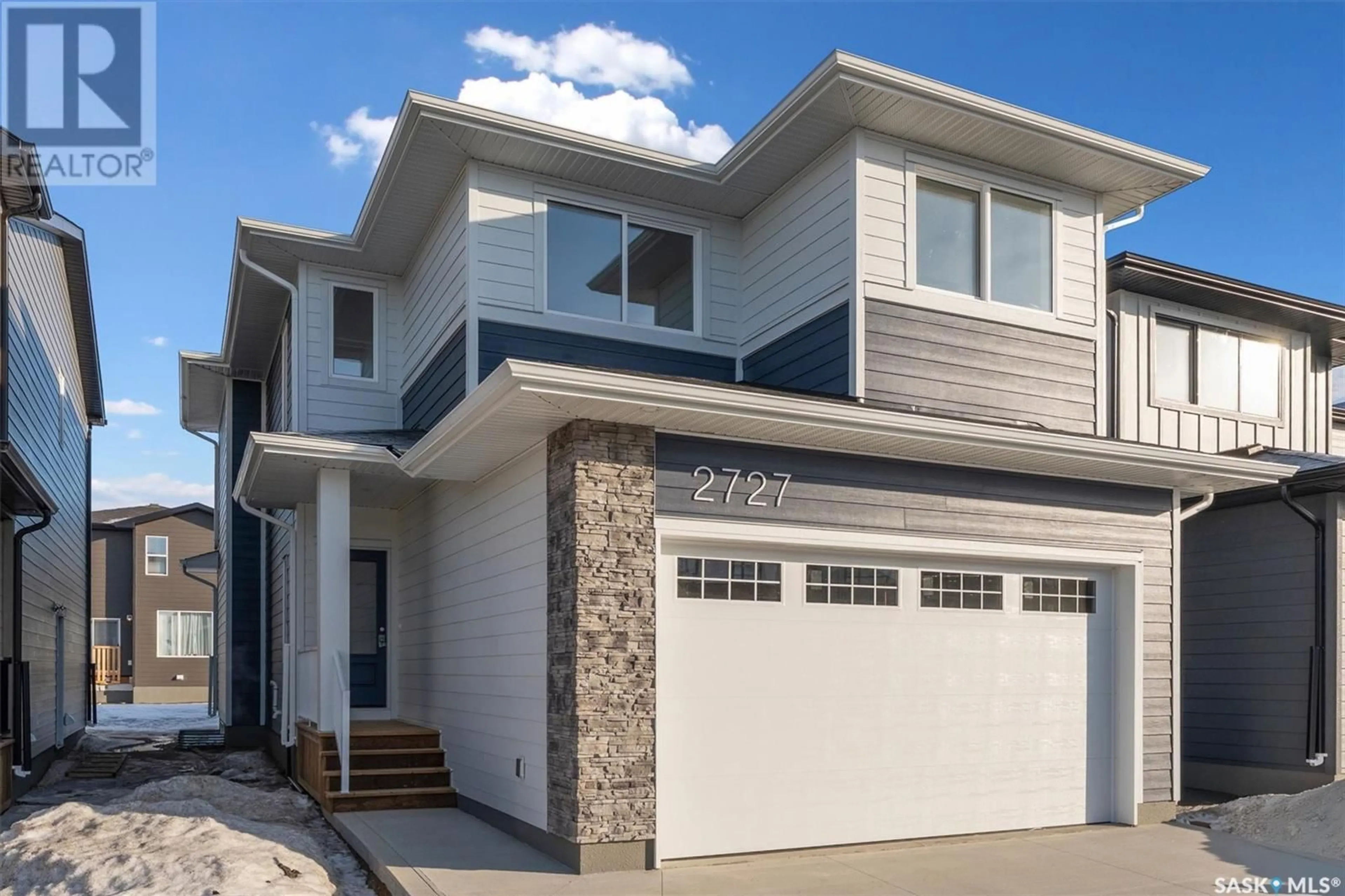 Home with vinyl exterior material, street for 2727 ROSEWOOD DRIVE, Saskatoon Saskatchewan S7V1M7