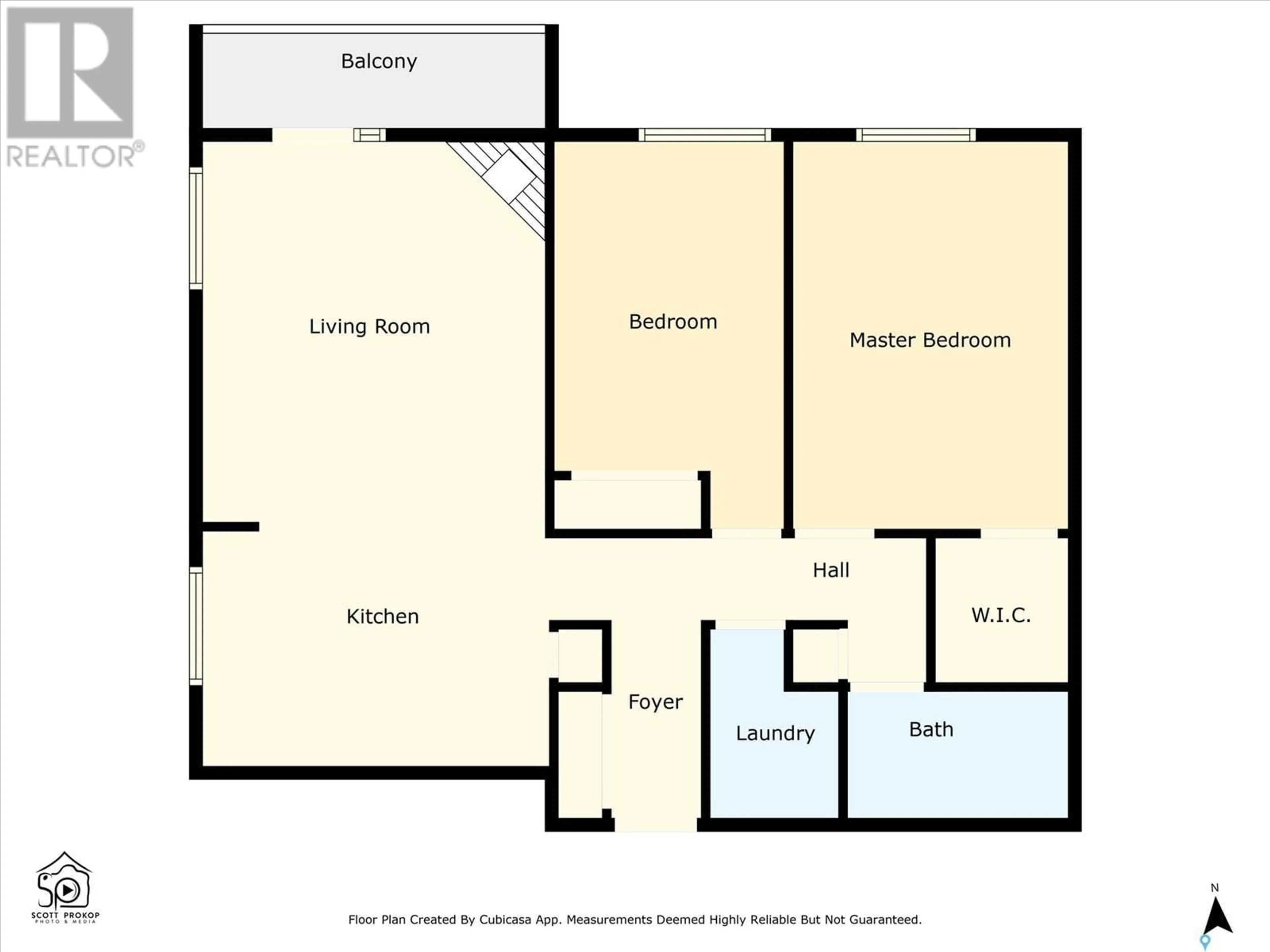 Floor plan for 204 - 521 18TH STREET, Saskatoon Saskatchewan S7M1C8