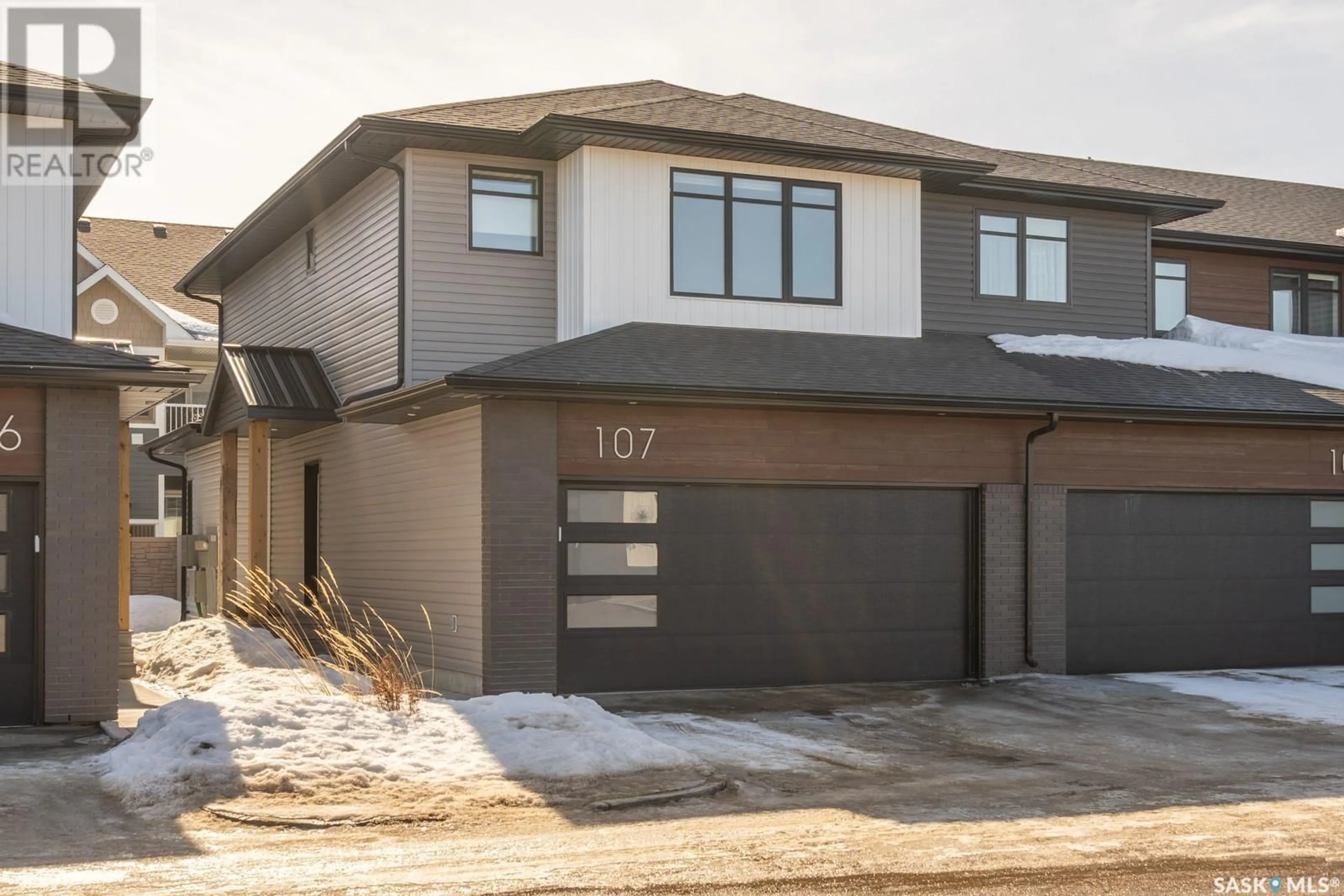 Home with brick exterior material, street for 107 3121 Green Bank ROAD, Regina Saskatchewan S4V3X5