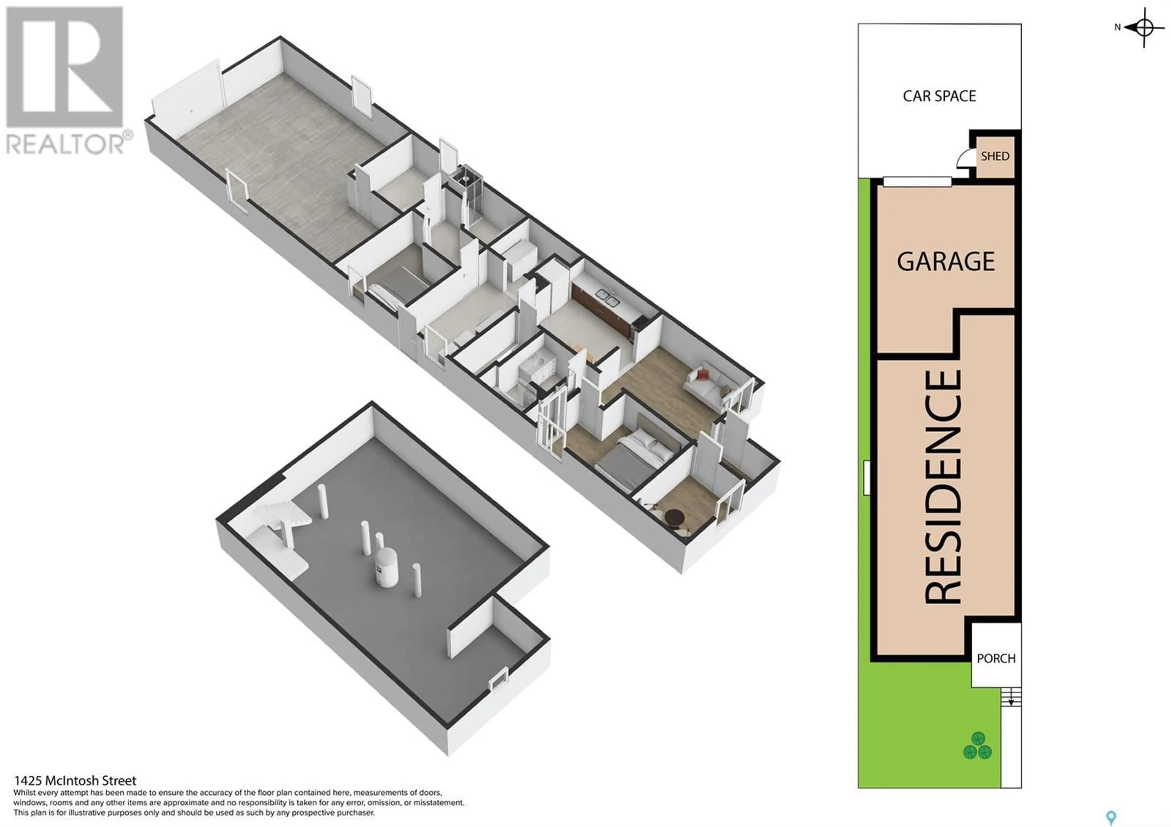 Floor plan for 1425 McIntosh STREET, Regina Saskatchewan S4T5C4