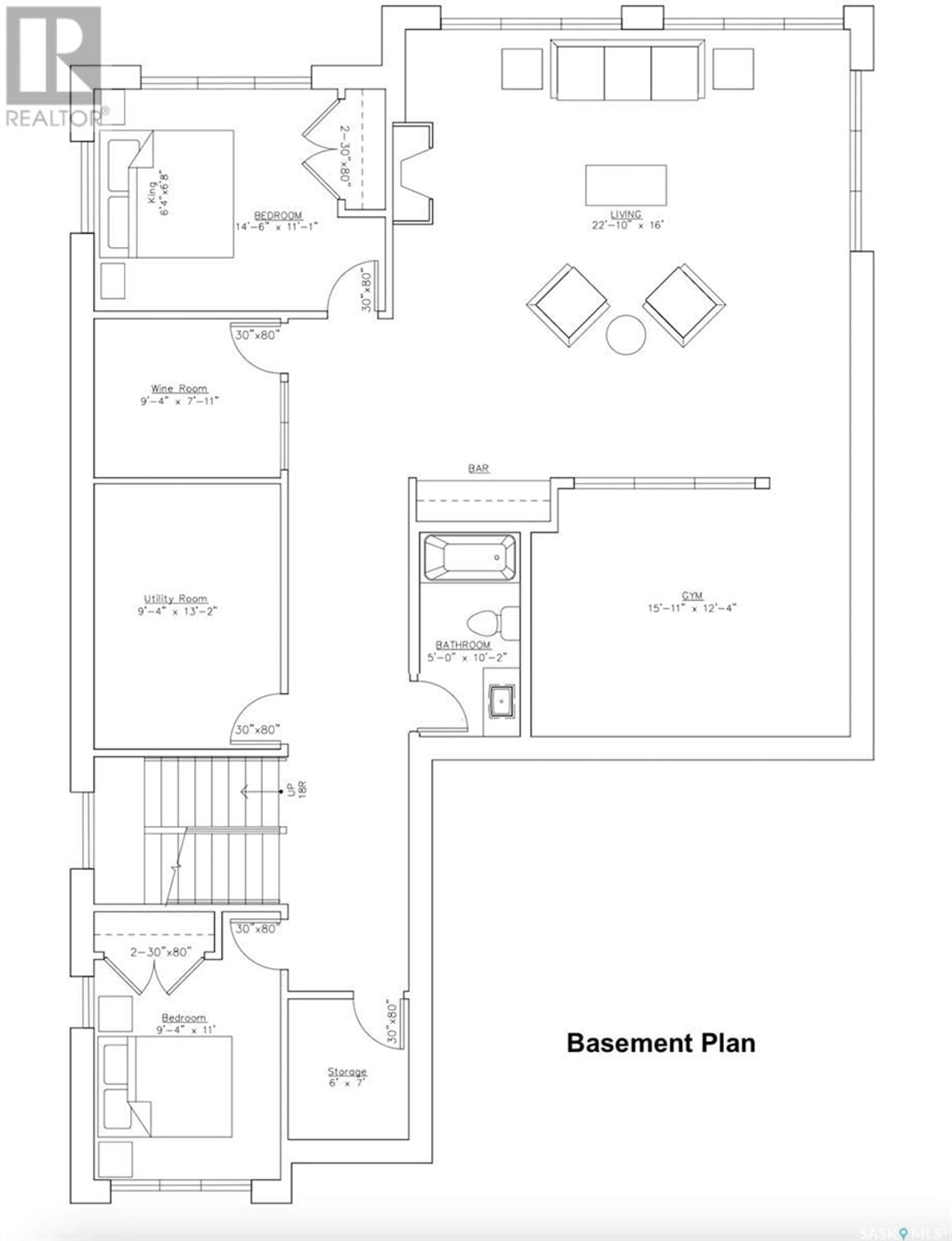 Floor plan for 130 Willow WAY, Saskatoon Saskatchewan S7T0B3