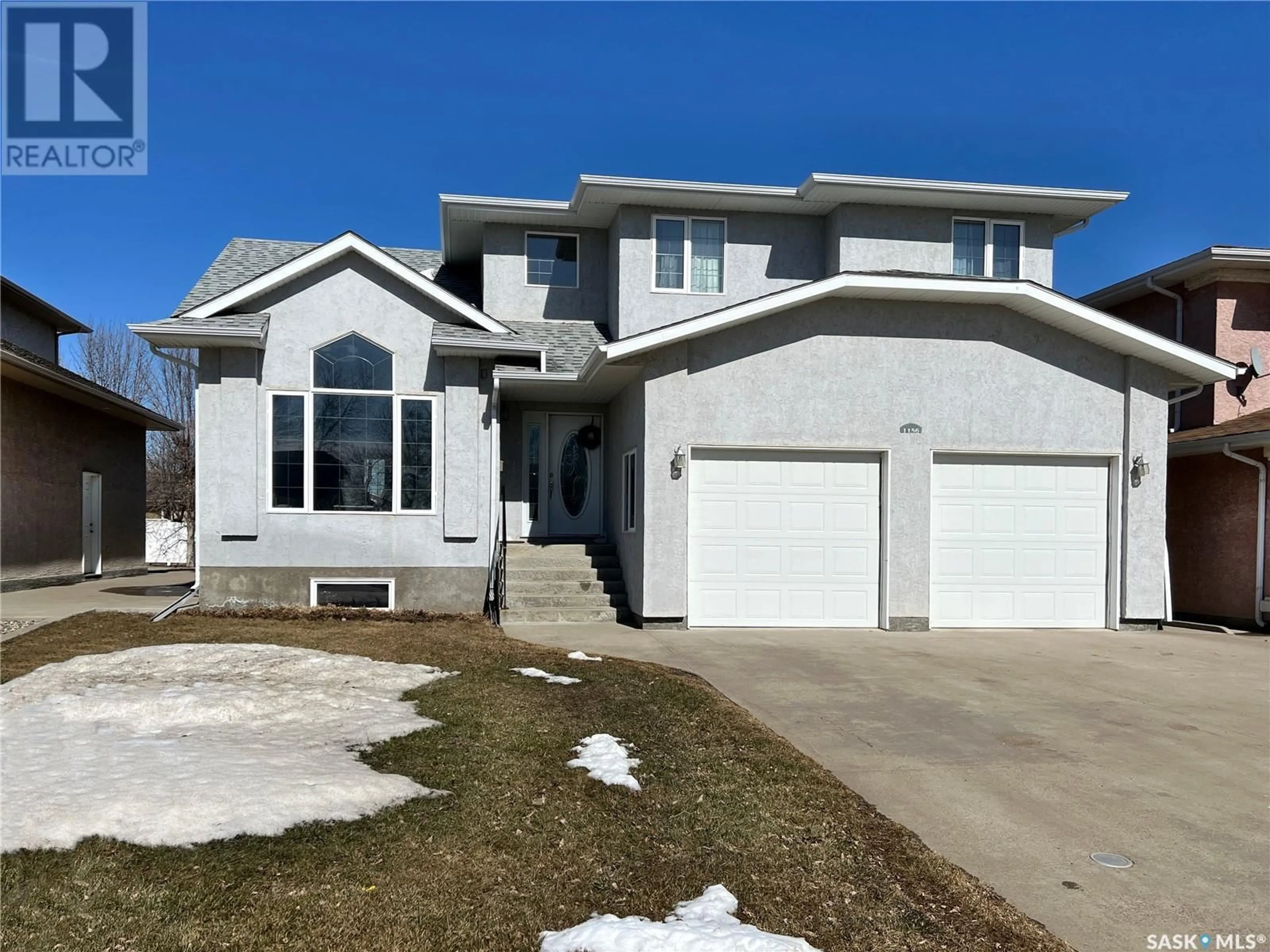 Home with vinyl exterior material, street for 1156 TAISEY CRESCENT, Estevan Saskatchewan S4A2T6