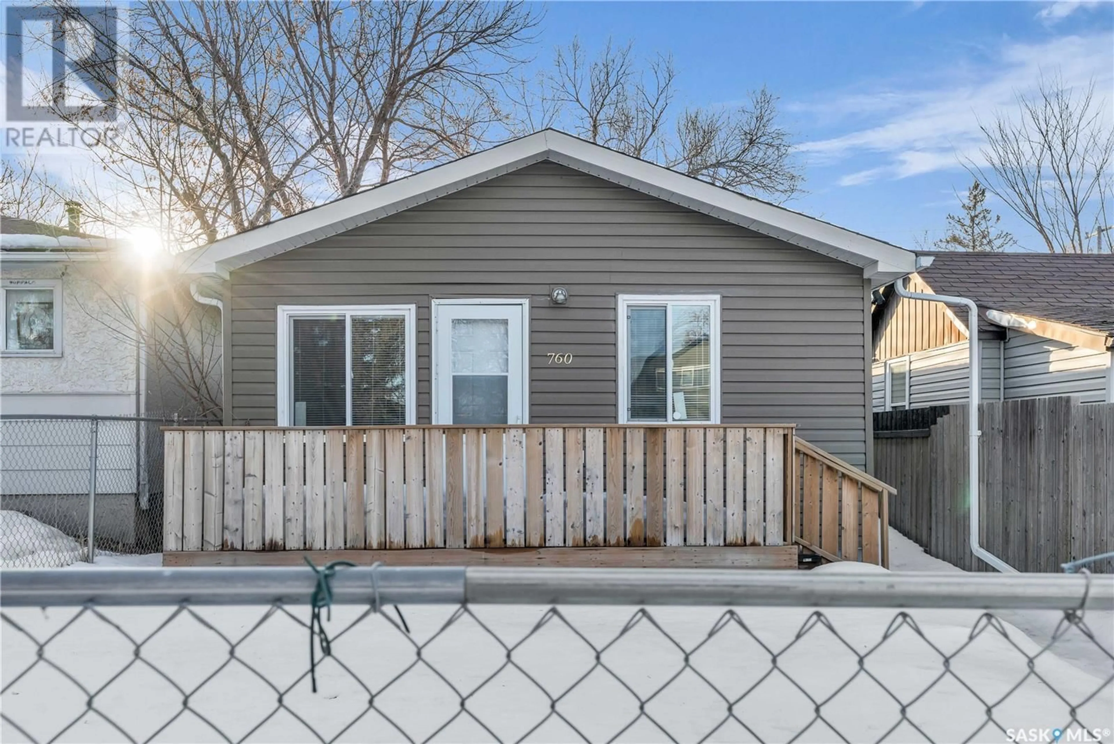 Home with vinyl exterior material, street for 760 Rae STREET, Regina Saskatchewan S4T2A9