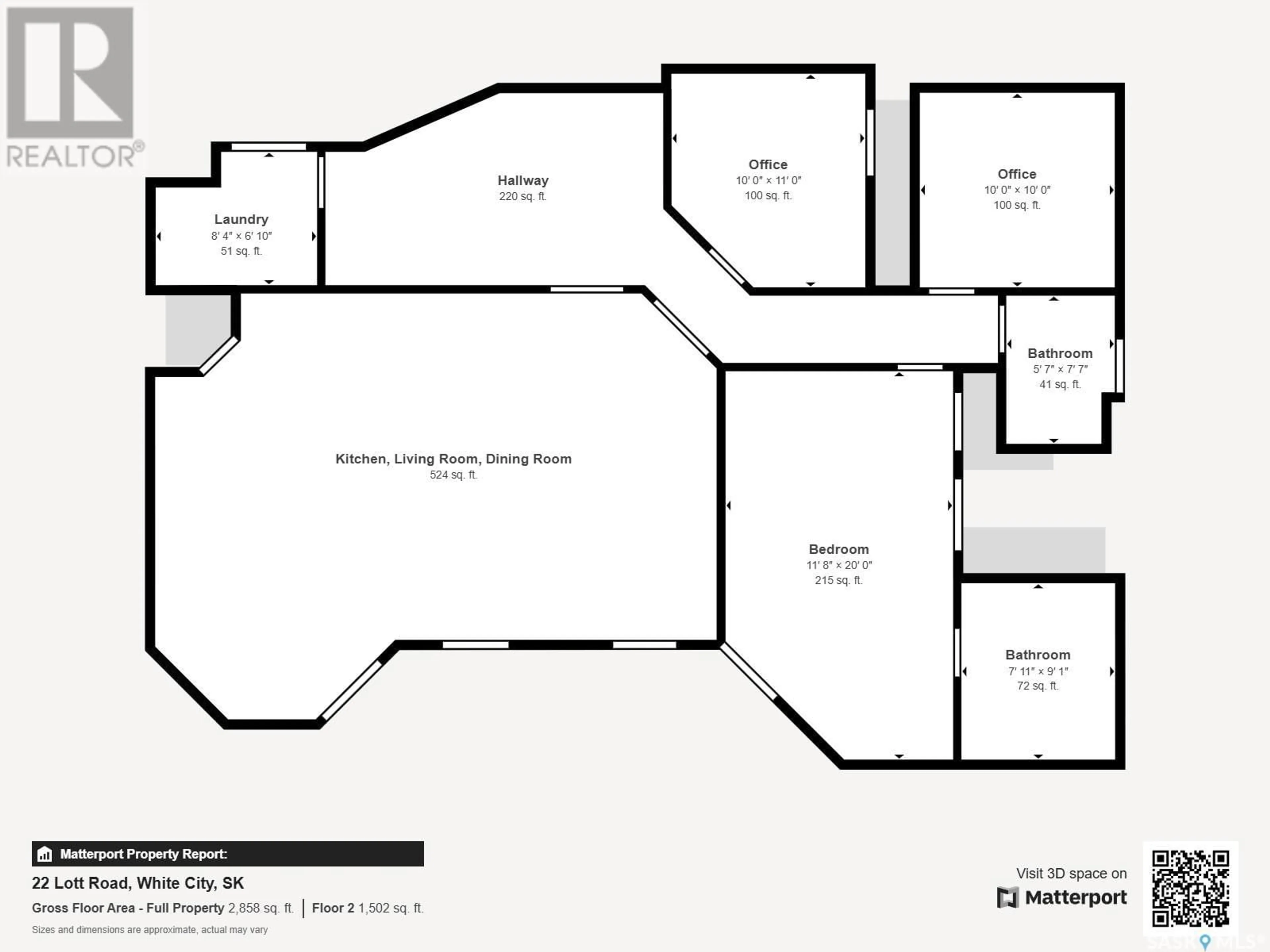 Floor plan for 22 LOTT ROAD, White City Saskatchewan S4L5B1