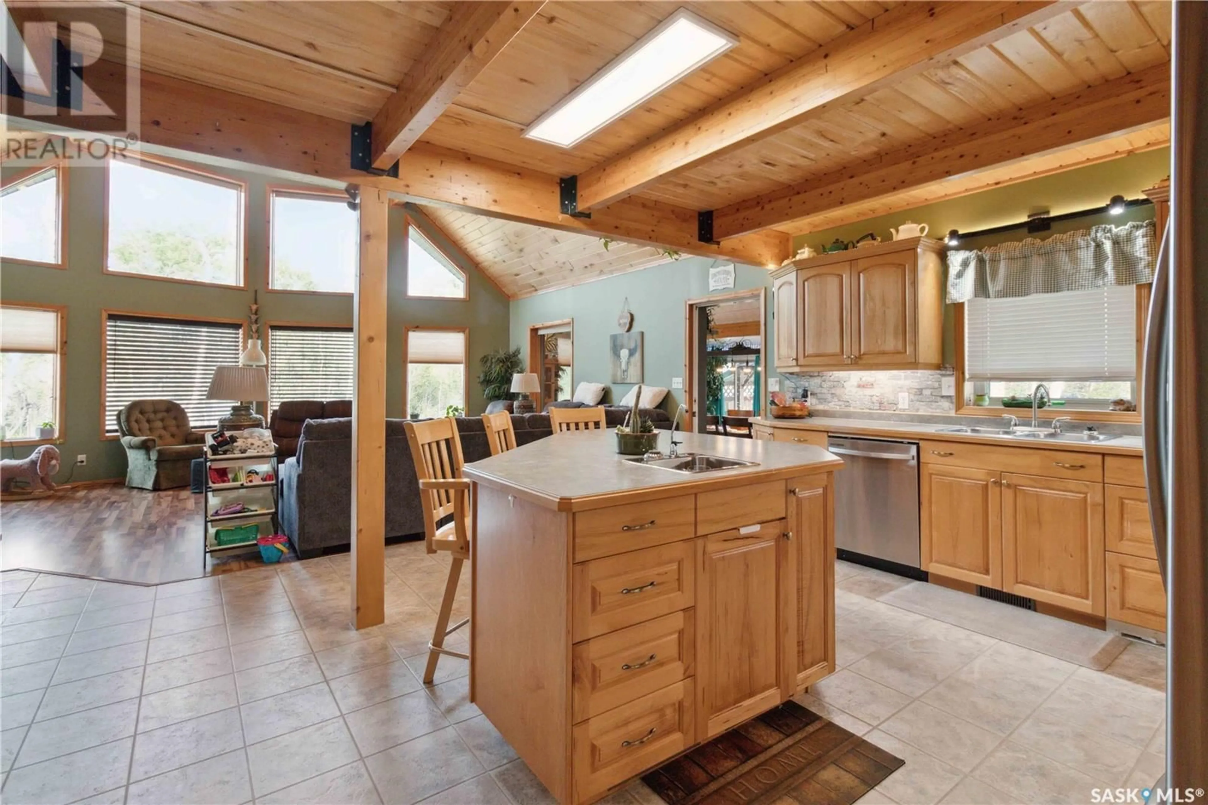Open concept kitchen, ceramic/tile floor for 4 DAVID SHIELS ROAD, Dundurn Rm No. 314 Saskatchewan S7C0B2
