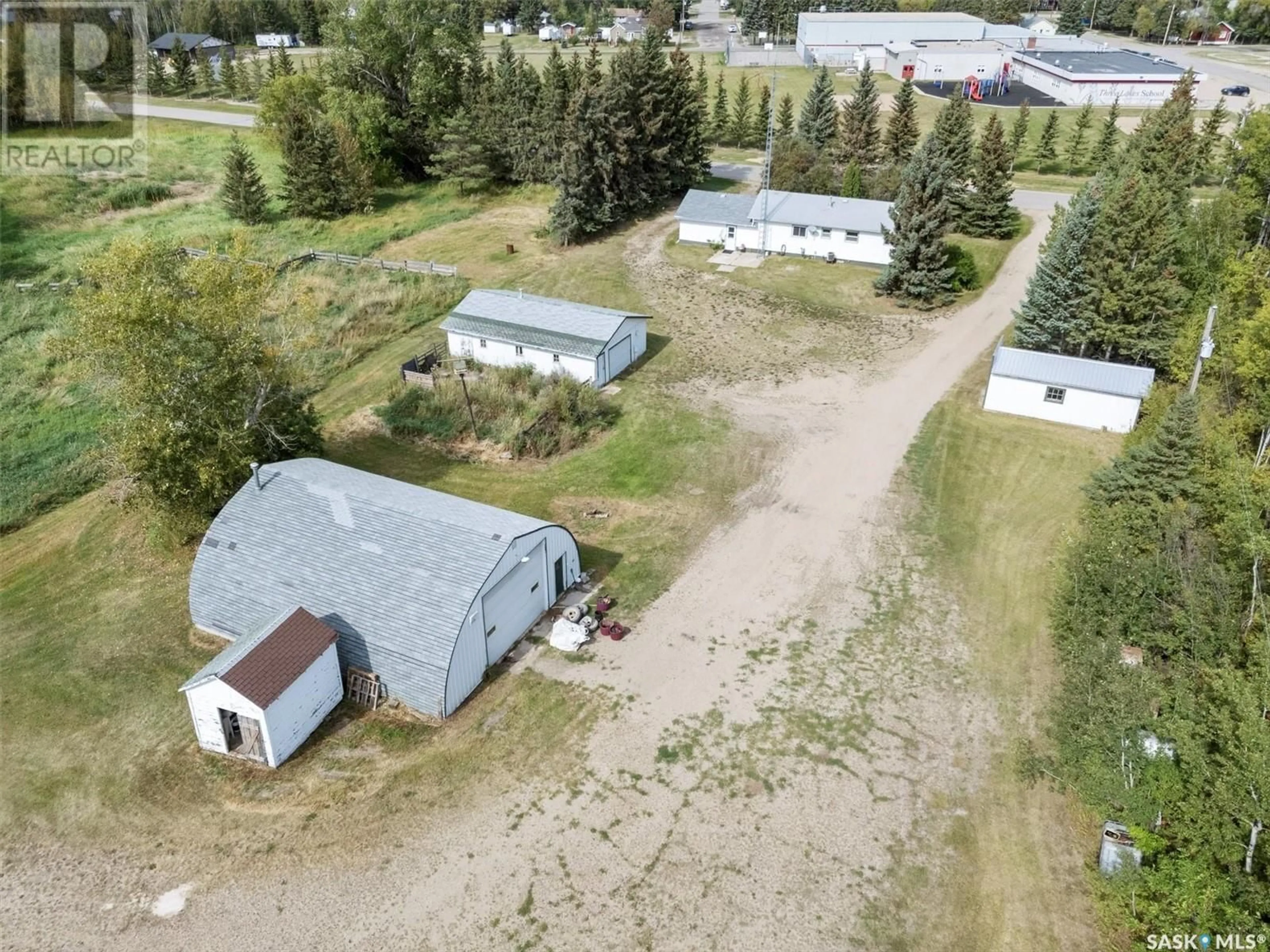 A pic from outside/outdoor area/front of a property/back of a property/a pic from drone, building for Middle lake ACREAGE, Middle Lake Saskatchewan S0K2X0