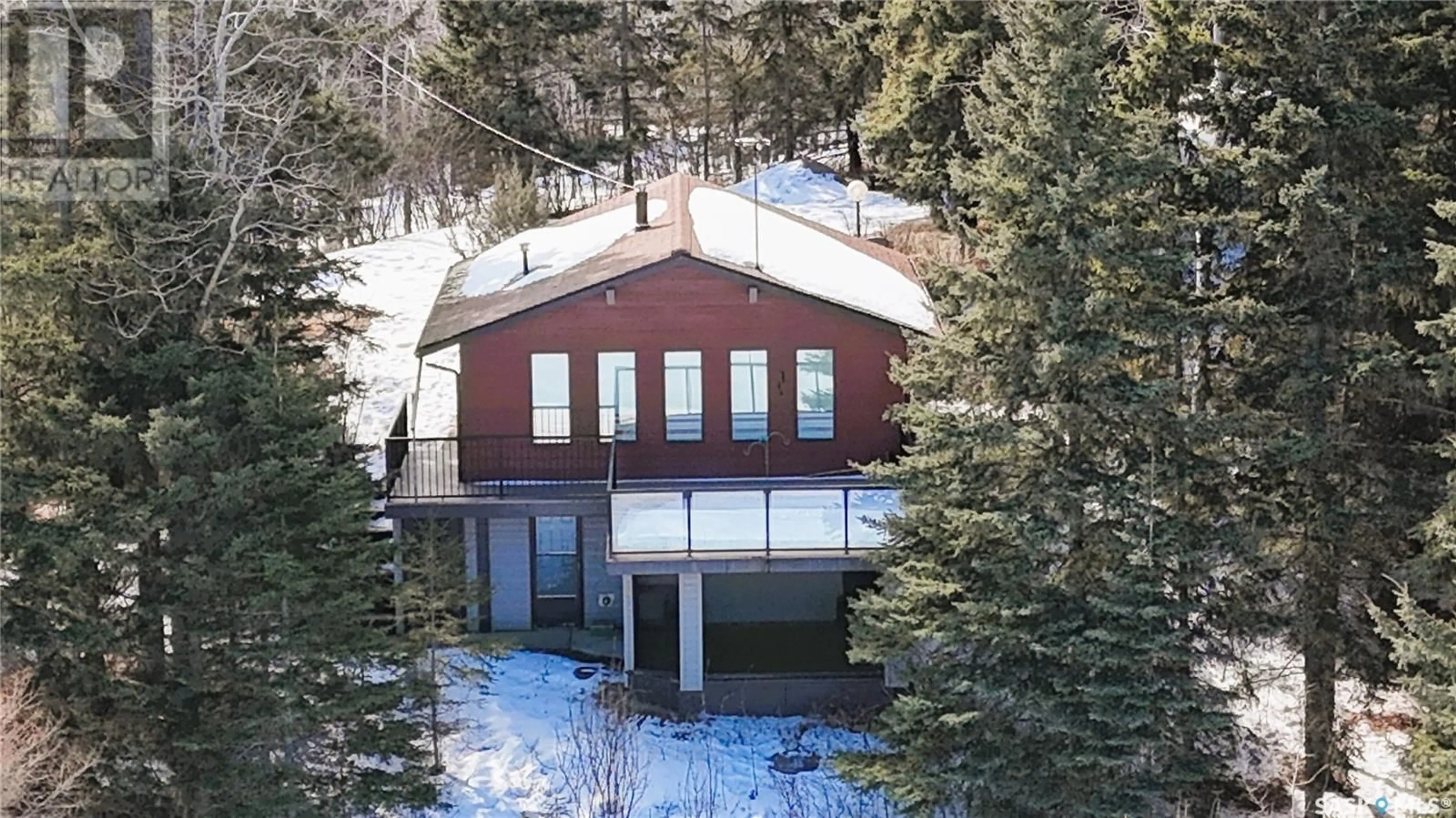 A pic from outside/outdoor area/front of a property/back of a property/a pic from drone, unknown for 102 LAKESHORE COURT, Echo Bay Saskatchewan S0J2G0